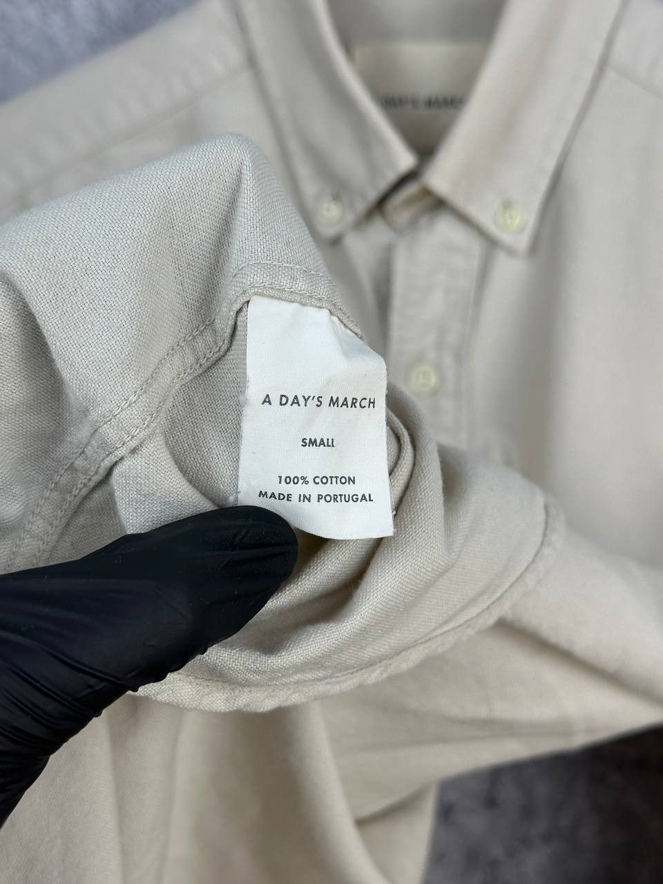 A Day's March A Days March Daintree Organic Cotton Button Up Shirt Beige Size US S / EU 44-46 / 1 - 11 Thumbnail