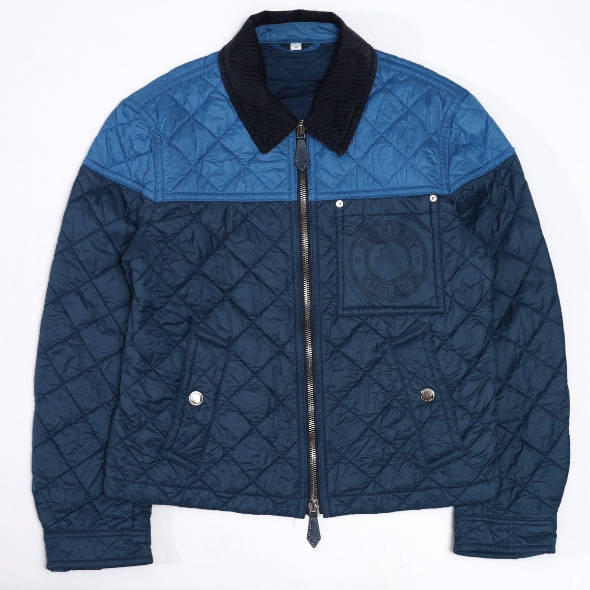 Burberry Burberry Quilted Jacket Two Tones Block Recycled Nylon Blue Size US M / EU 48-50 / 2 - 6 Thumbnail