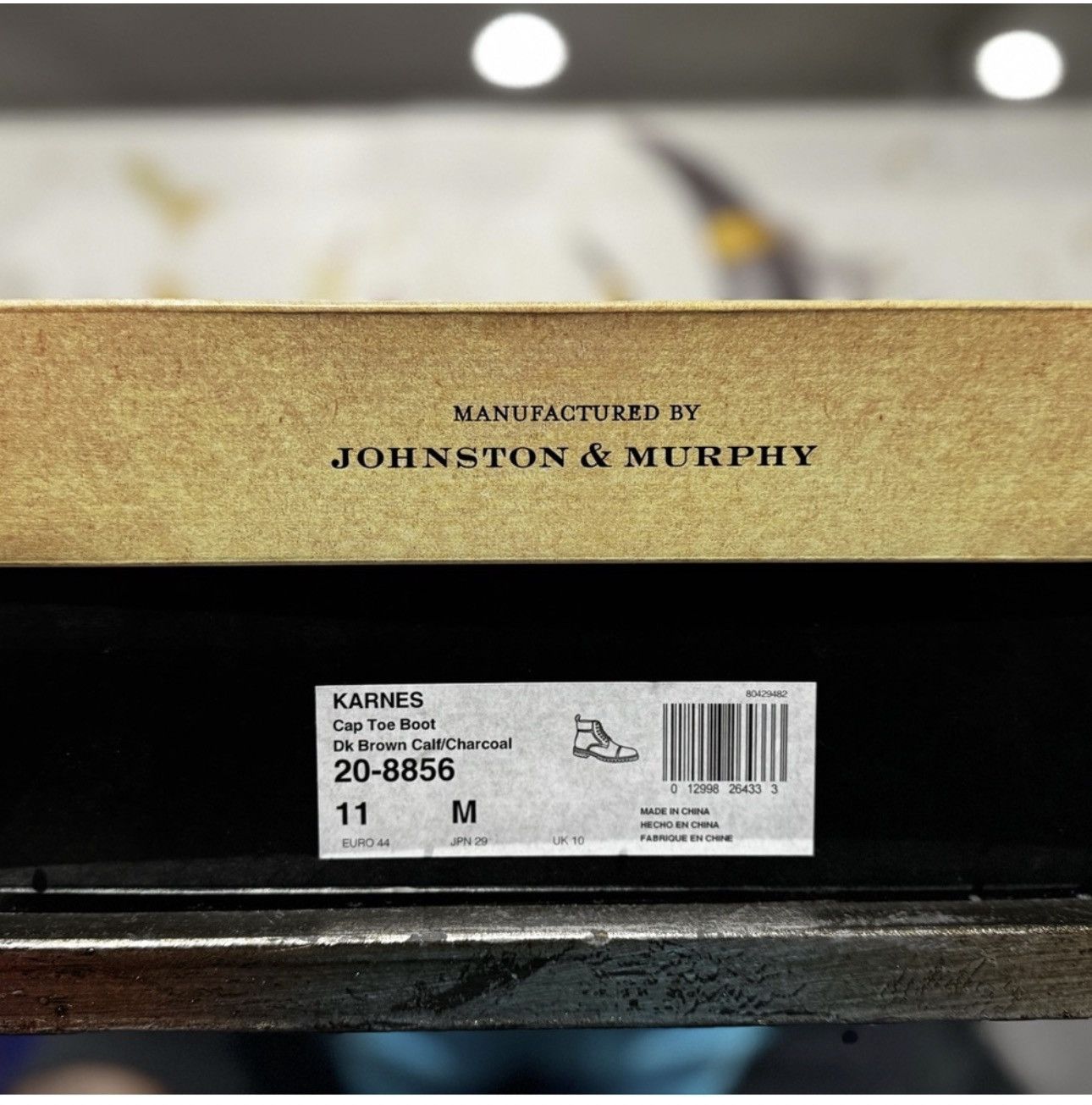 Johnston & Murphy Johnston & Murphy Dark Brown Charcoal Cap Toe Boots Size US 11 / EU 44 - 8 Thumbnail
