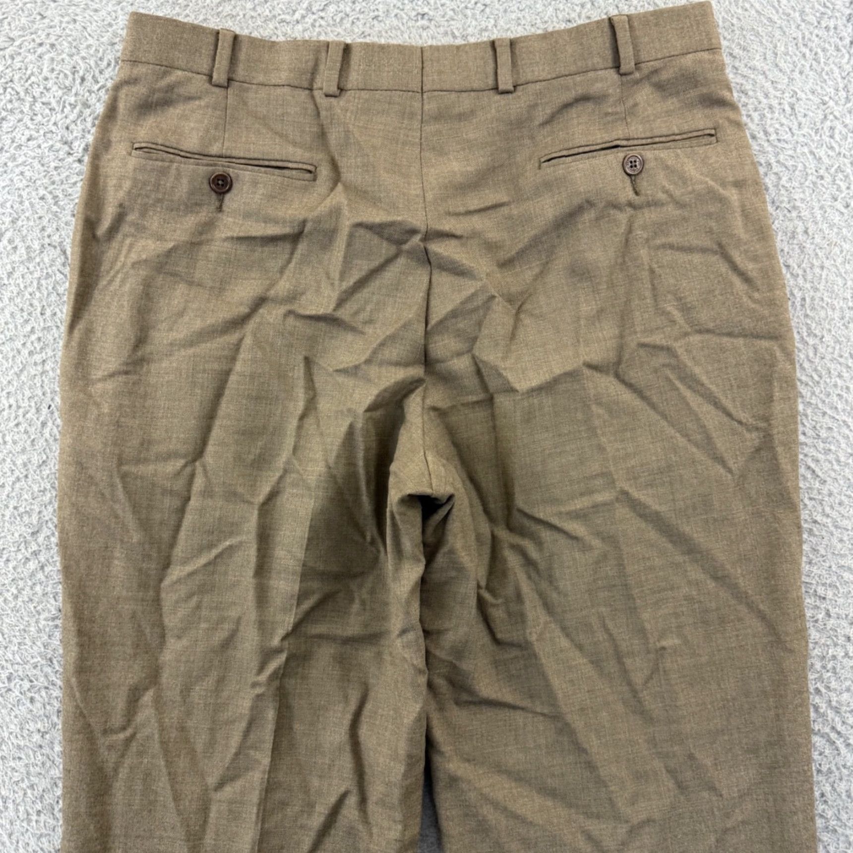 Brooks Brothers Brooks Brothers 346 Dress Pants Men’s 34x30 Brown Wool Pleated Zip Trousers Button Hook & Eye Pocket Slash Pockets Straight Regular Size 34 Size US 34 / EU 50 - 7 Thumbnail