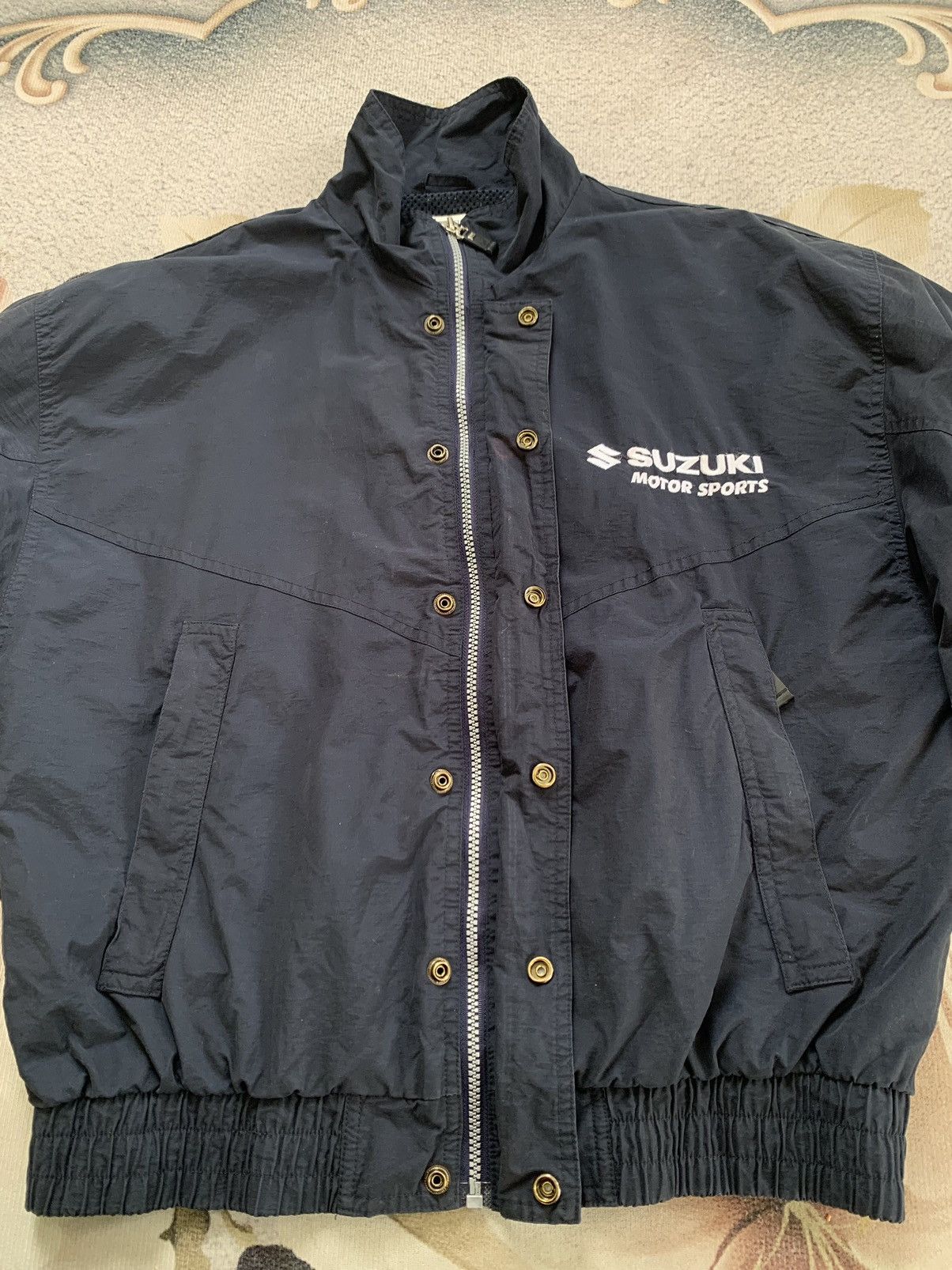 Japanese Brand Vtg Suzuki MotorSports Big Logo Embroidered Jacket Size US L / EU 52-54 / 3 - 11 Thumbnail
