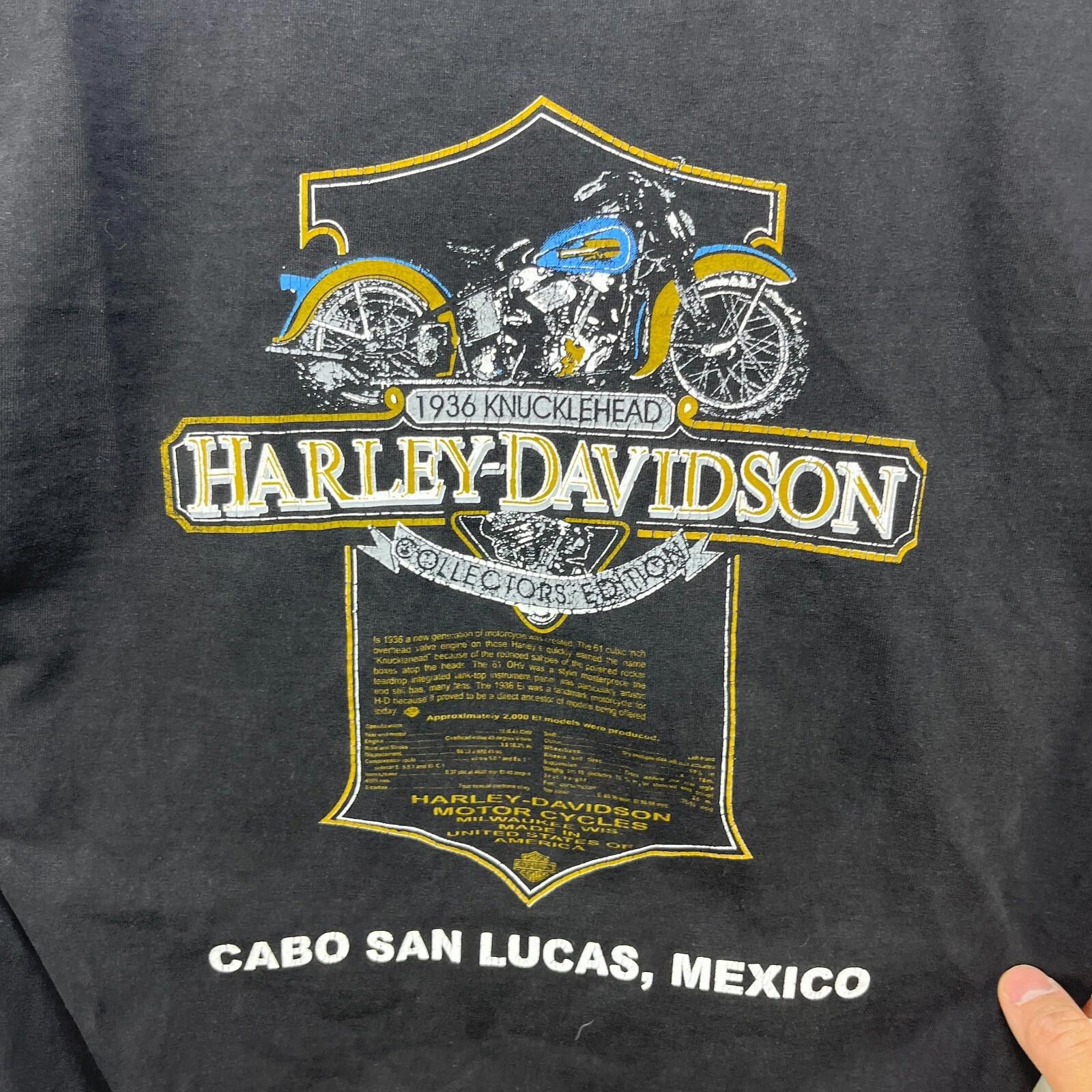 Harley Davidson Vintage Harley-Davidson Faded Mexico Motorcycle Shirt Large Size US L / EU 52-54 / 3 - 4 Thumbnail