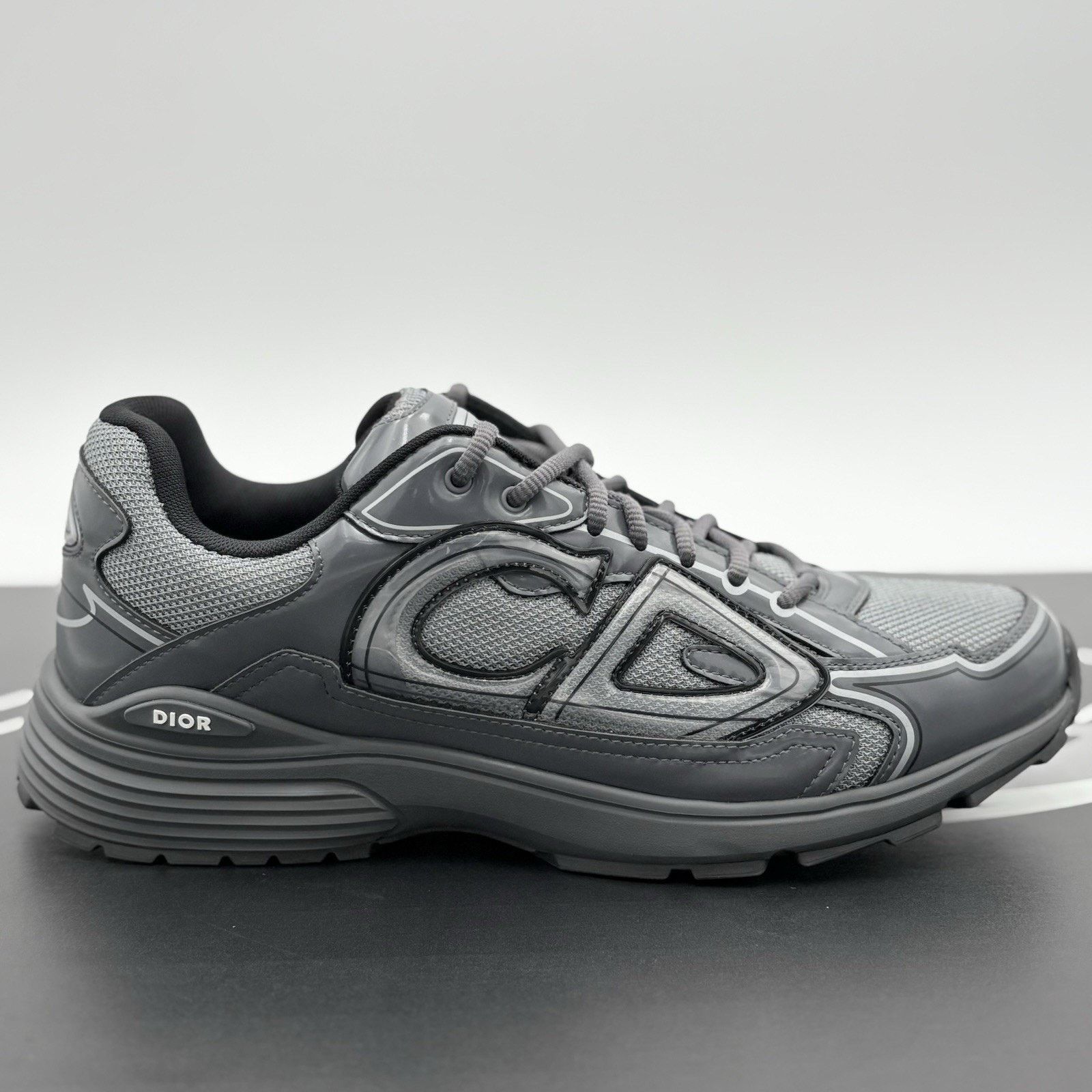 Dior Dior B30 Reflective Sneaker ' Black Gray ' | SUPER CLEAN! Size US 12 / EU 45 - 2 Thumbnail