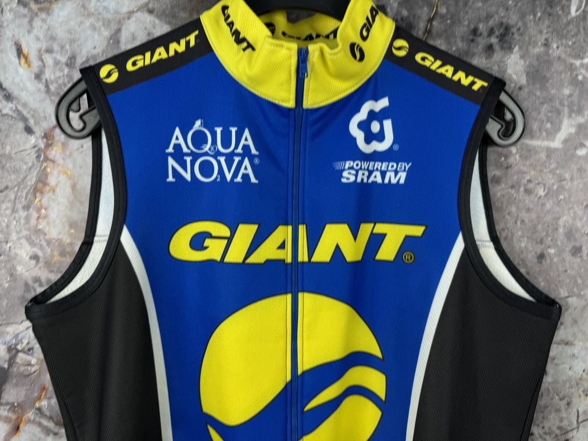 Giant Vintage Giant Cycling Jersey Vest Blue/Yellow SRAM Size US L / EU 52-54 / 3 - 3 Thumbnail