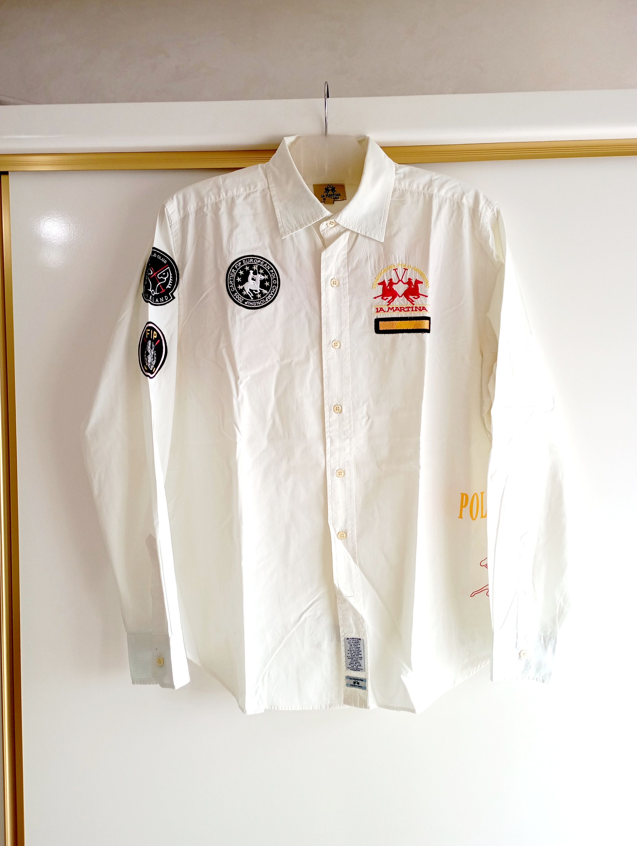 La Martina Vintage La Martina Chief Kief Spain Big Logo Shirt Size US XL / EU 56 / 4 - 2 Thumbnail