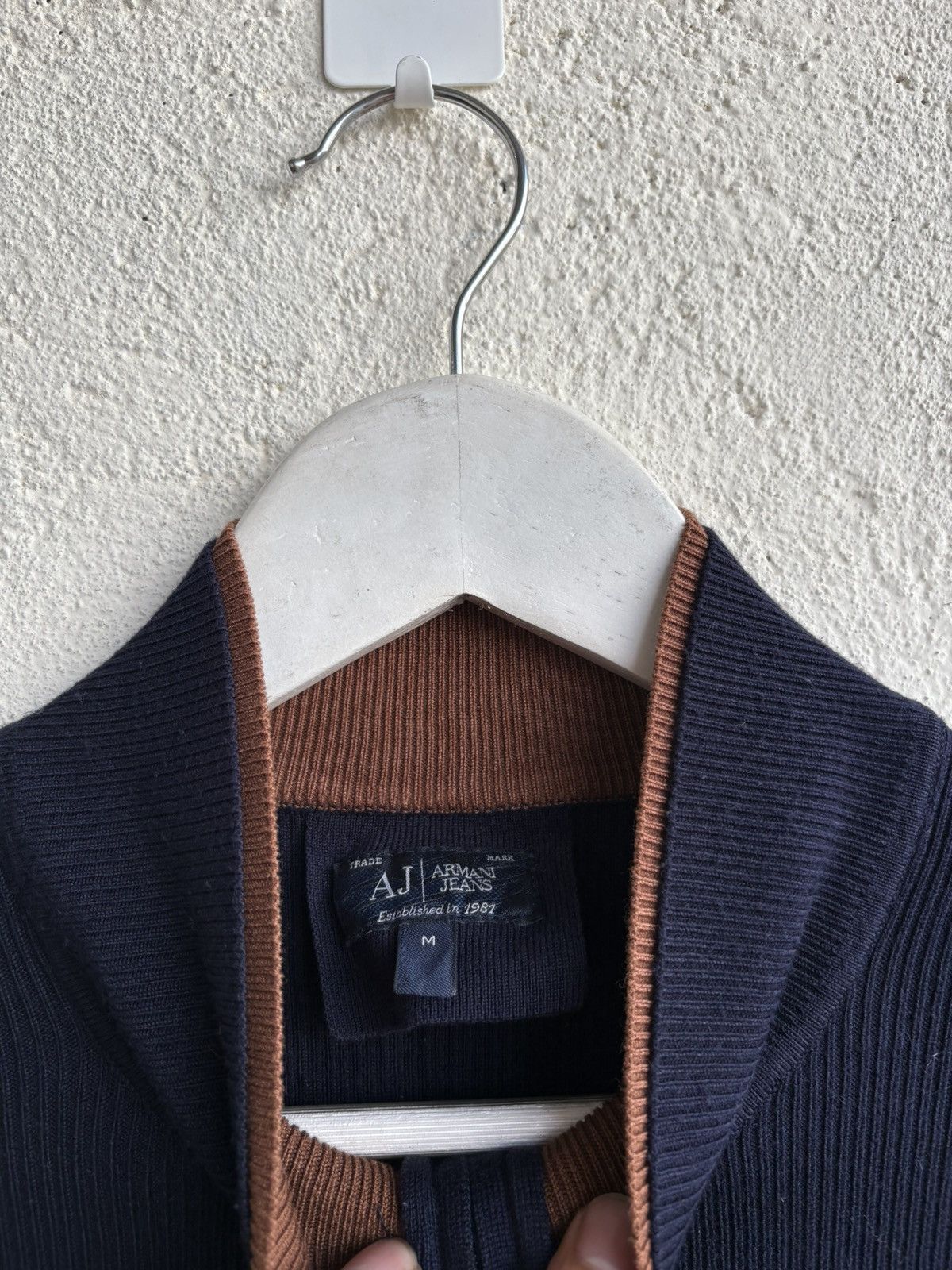 Giorgio Armani 2000s Armani Exchange halfzip knitwear Size US M / EU 48-50 / 2 - 4 Thumbnail