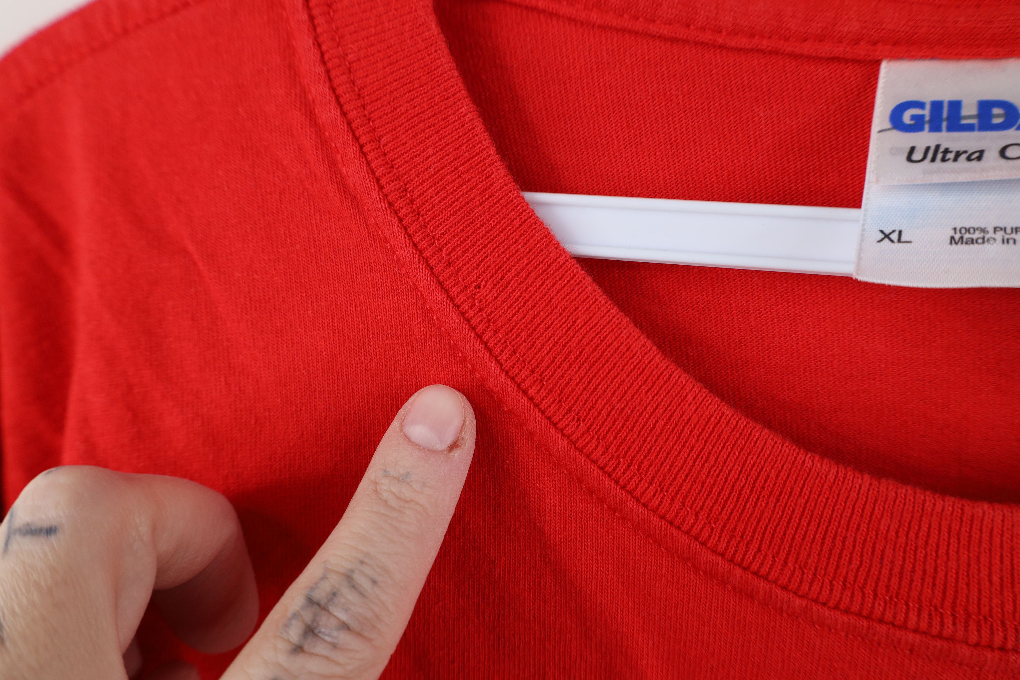 Vintage Vintage Y2K Ohio State University T-Shirt Red Football Size US XL / EU 56 / 4 - 5 Thumbnail