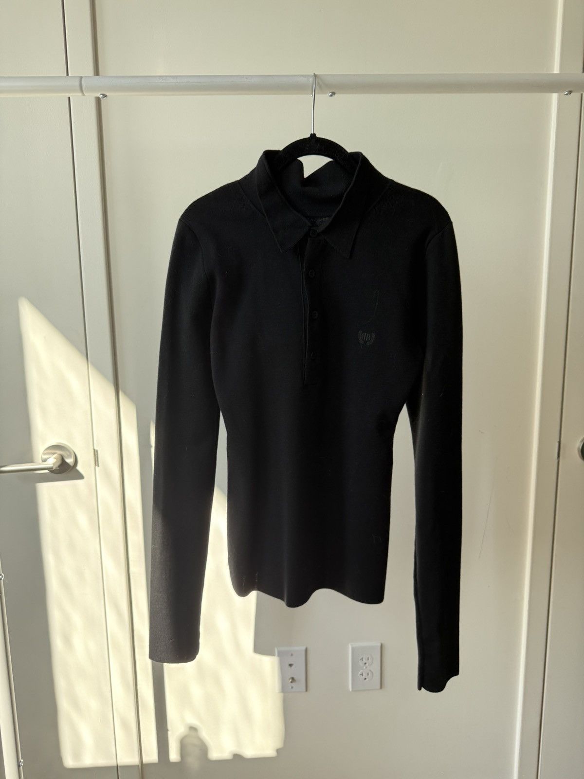 Balenciaga (SAMPLE) Balenciaga 25Summer Reverse Polo Knit Size US M / EU 48-50 / 2 - 1 Thumbnail