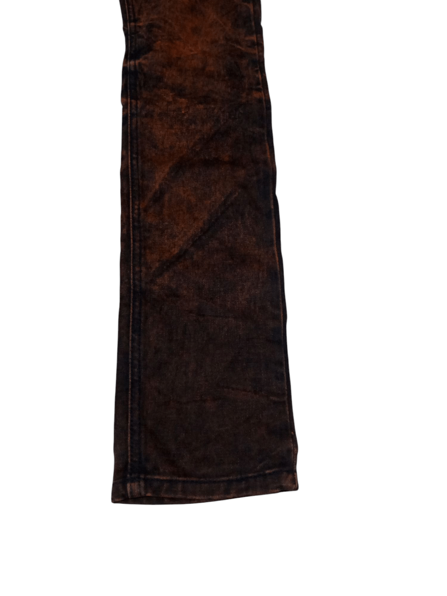 20471120 Vintage ildf black orange washed distressed denim Size US 27 - 11 Thumbnail