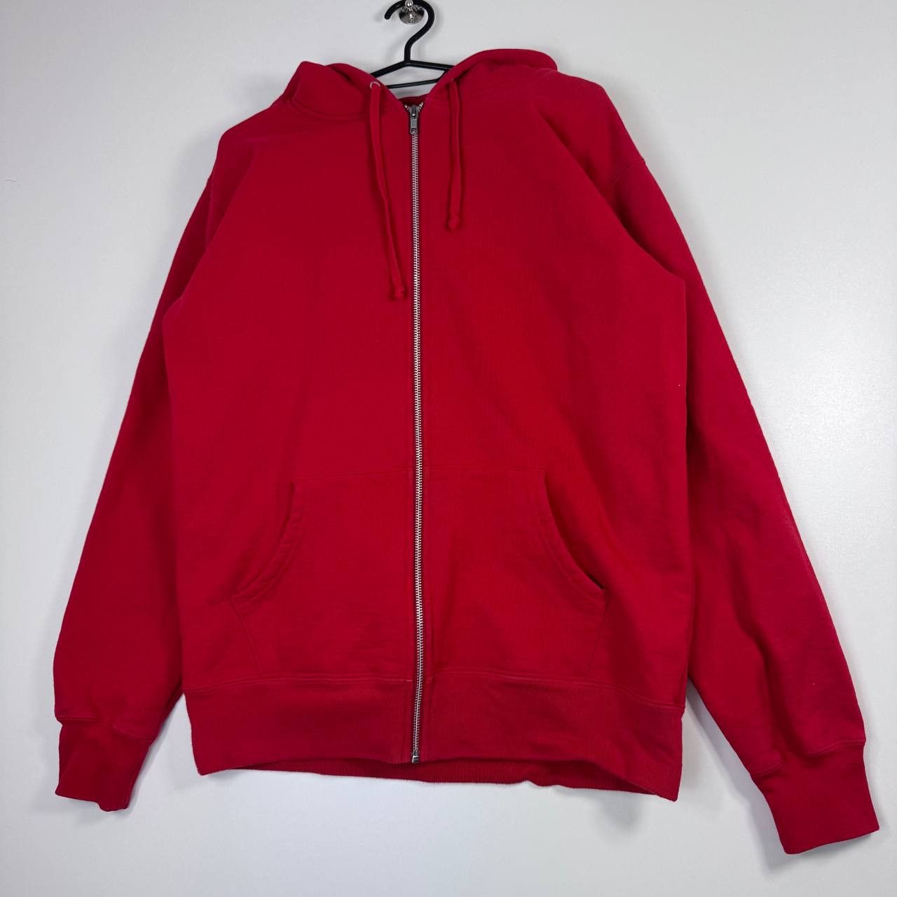 Supreme Supreme Zip Up Hoodie Red Box Logo Print Made In Canad L Size US L / EU 52-54 / 3 - 1 Thumbnail