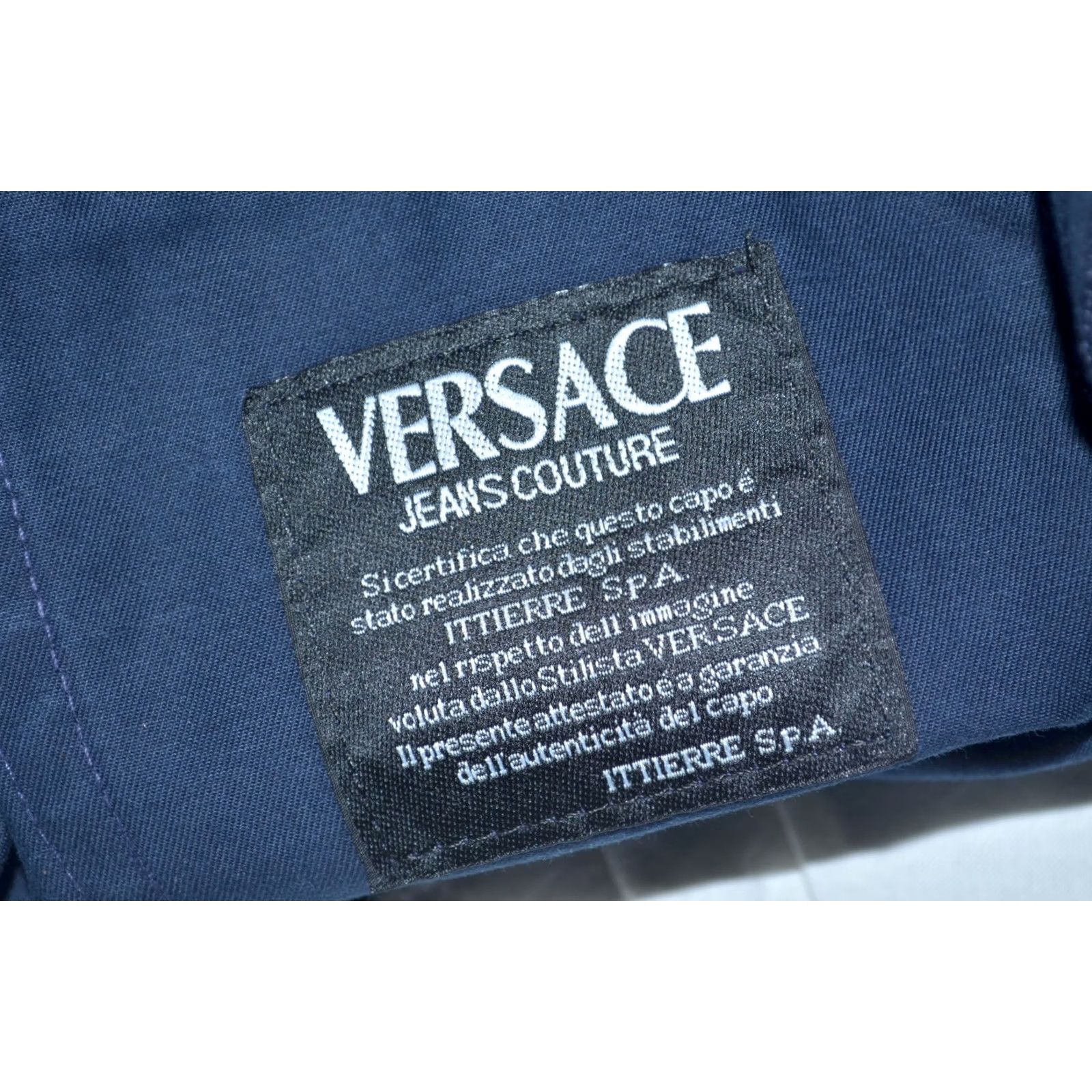 Versace Jeans Couture VINTAGE Versace Jeans Couture Navy Cotton Chino Jeans 30 / IT44 Mens Size US 30 / EU 46 - 7 Thumbnail