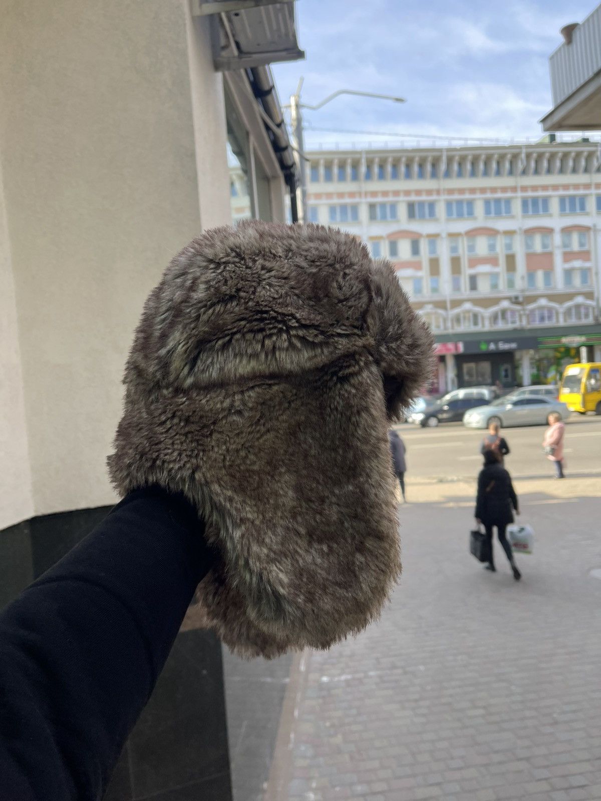 Japanese Brand × Vintage Vintage Crazy Y2k Mohair Fuzzy Hat Ushanka Punk Huge Size ONE SIZE - 3 Thumbnail