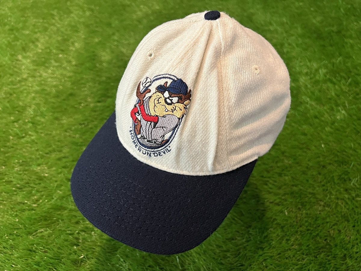 Vintage 1991 Looney Tunes TAZ Tasmanian Devil HOME RUN Snapback Hat Size ONE SIZE - 1 Thumbnail