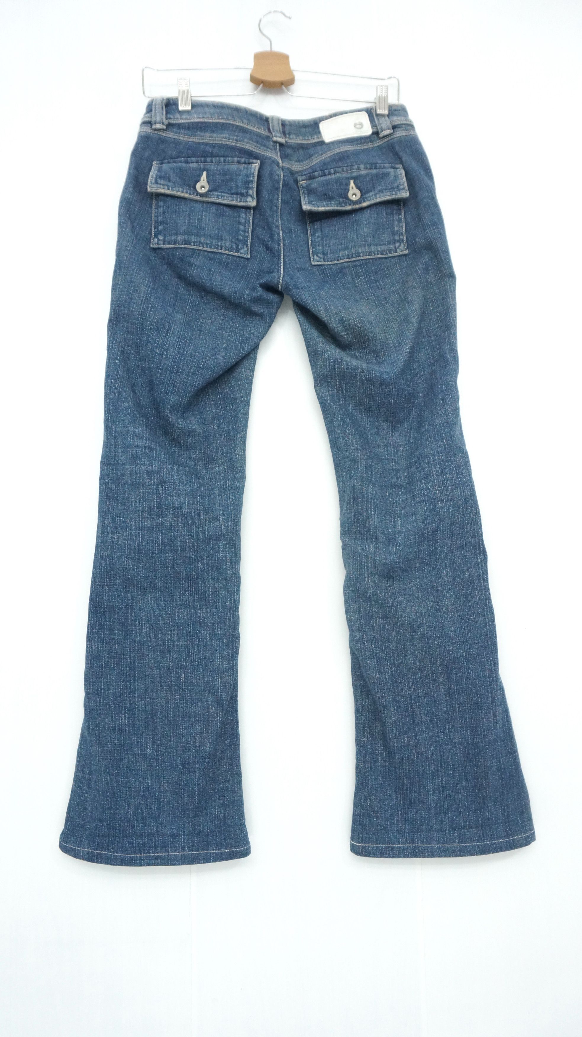 Japanese Brand 🔥 Vintage BRAPPERS Women Flare Bush Jeans Size 29" - 6 Thumbnail