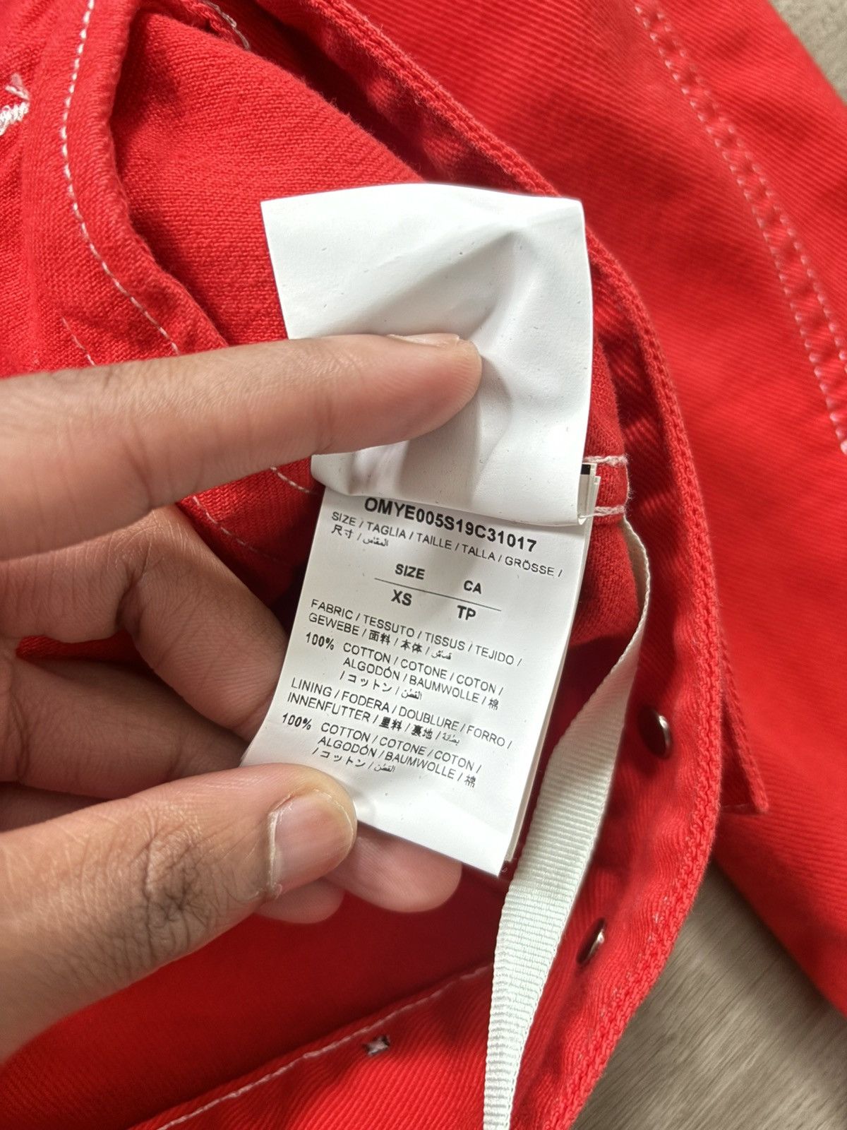 Off-White x Virgil Abloh “Flaming Skulls” Denim Jacket