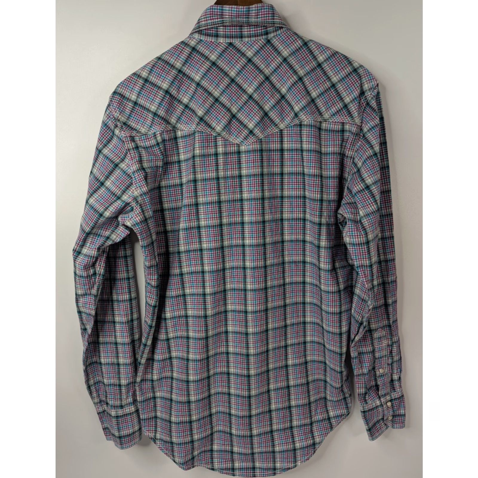 Wrangler Wrangler 20X Competition Advanced Comfort Mens M Pearl Snap Western Shirt Rodeo Size US M / EU 48-50 / 2 - 4 Thumbnail