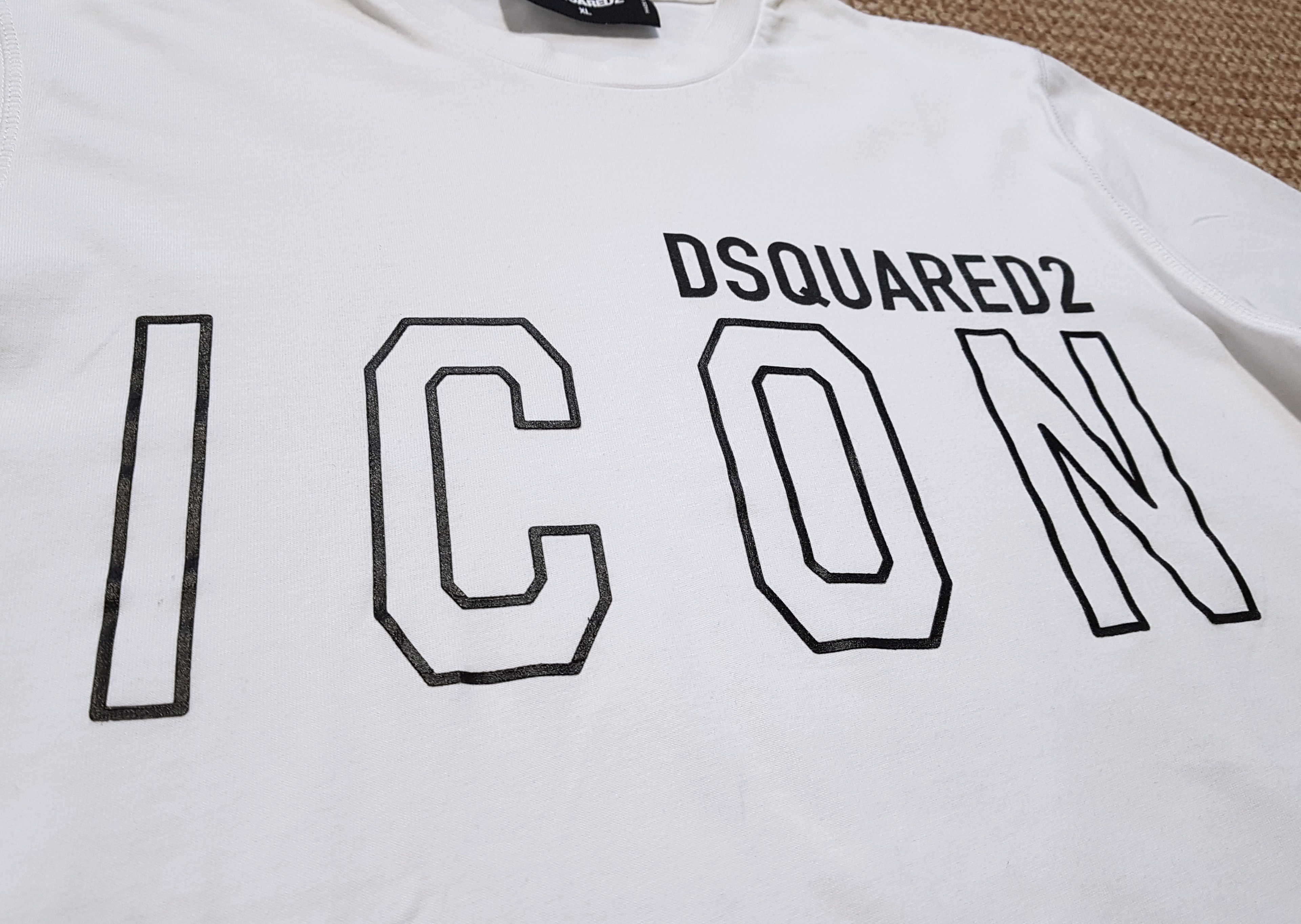 Dsquared2 DSQUARED2 Icon Outline Logo Cotton T-Shirt Tee sz XL Size US XL / EU 56 / 4 - 3 Thumbnail