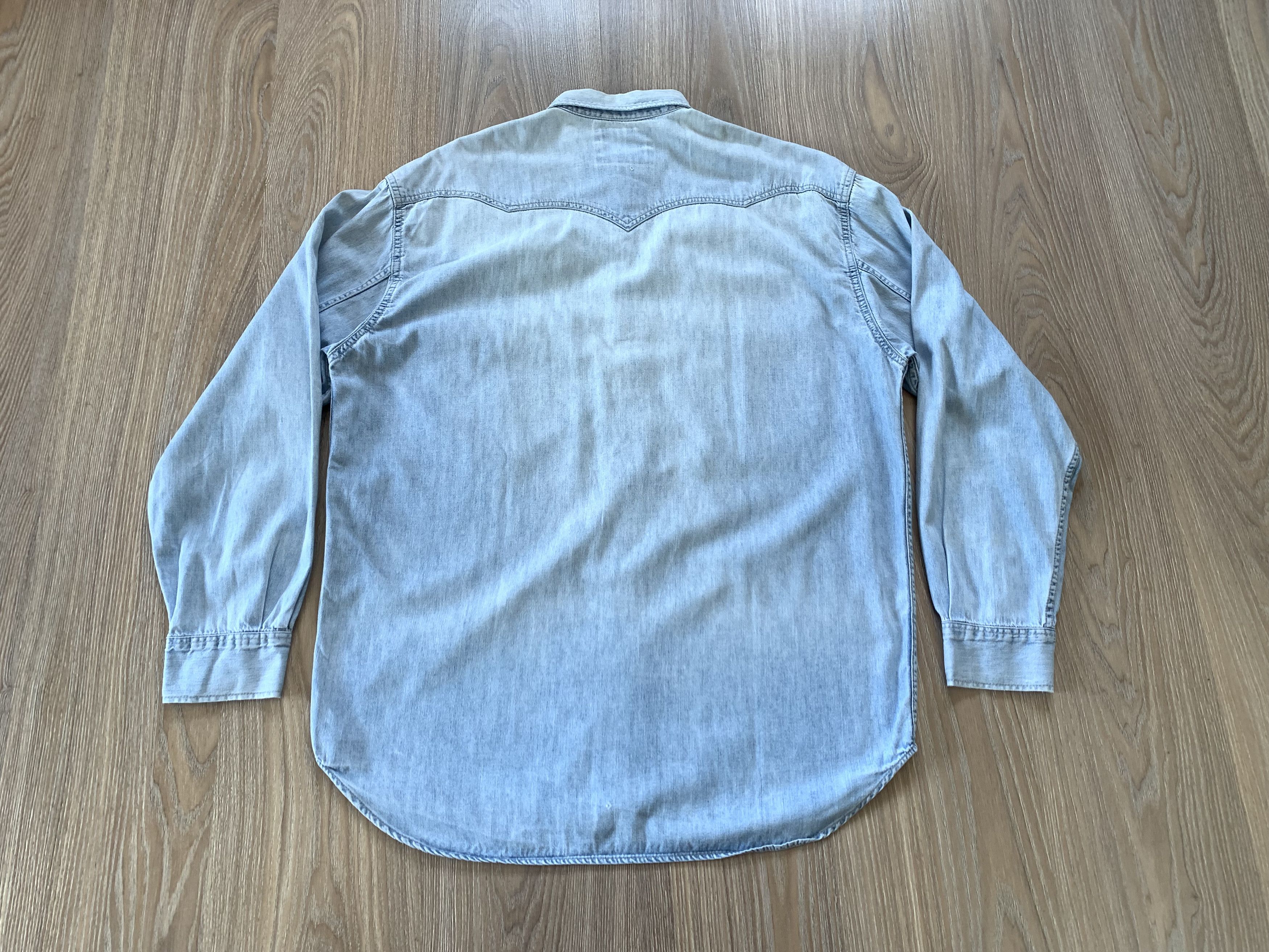 Levi's Men’s Levi’s Light Blue Vintage Western Denim Shirt Size US L / EU 52-54 / 3 - 3 Thumbnail