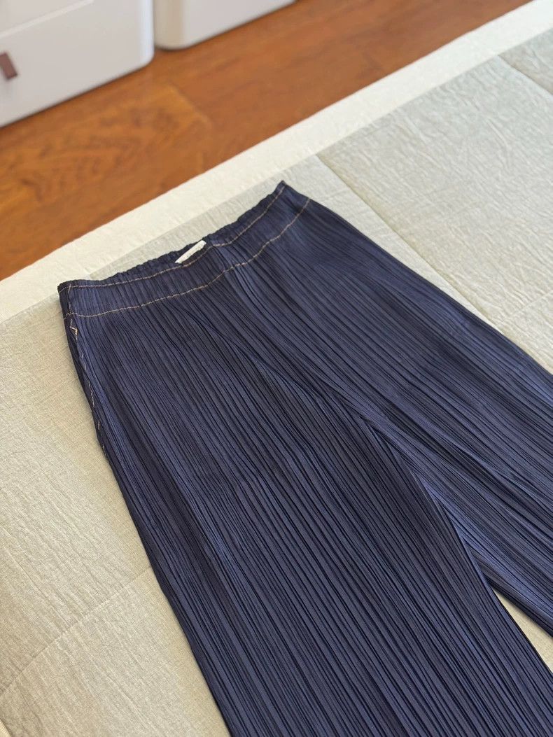 Issey Miyake issey miyake size:3 Denim blue pleated pants Size 42" / US 20 - 4 Thumbnail
