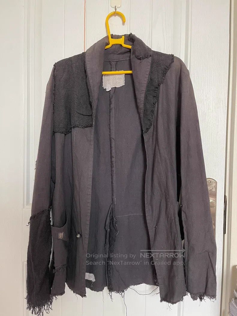 Greg Lauren Greg Lauren Cotton Linen Patchwork Men's Artisan Cardigan Size US M / EU 48-50 / 2 - 1 Thumbnail