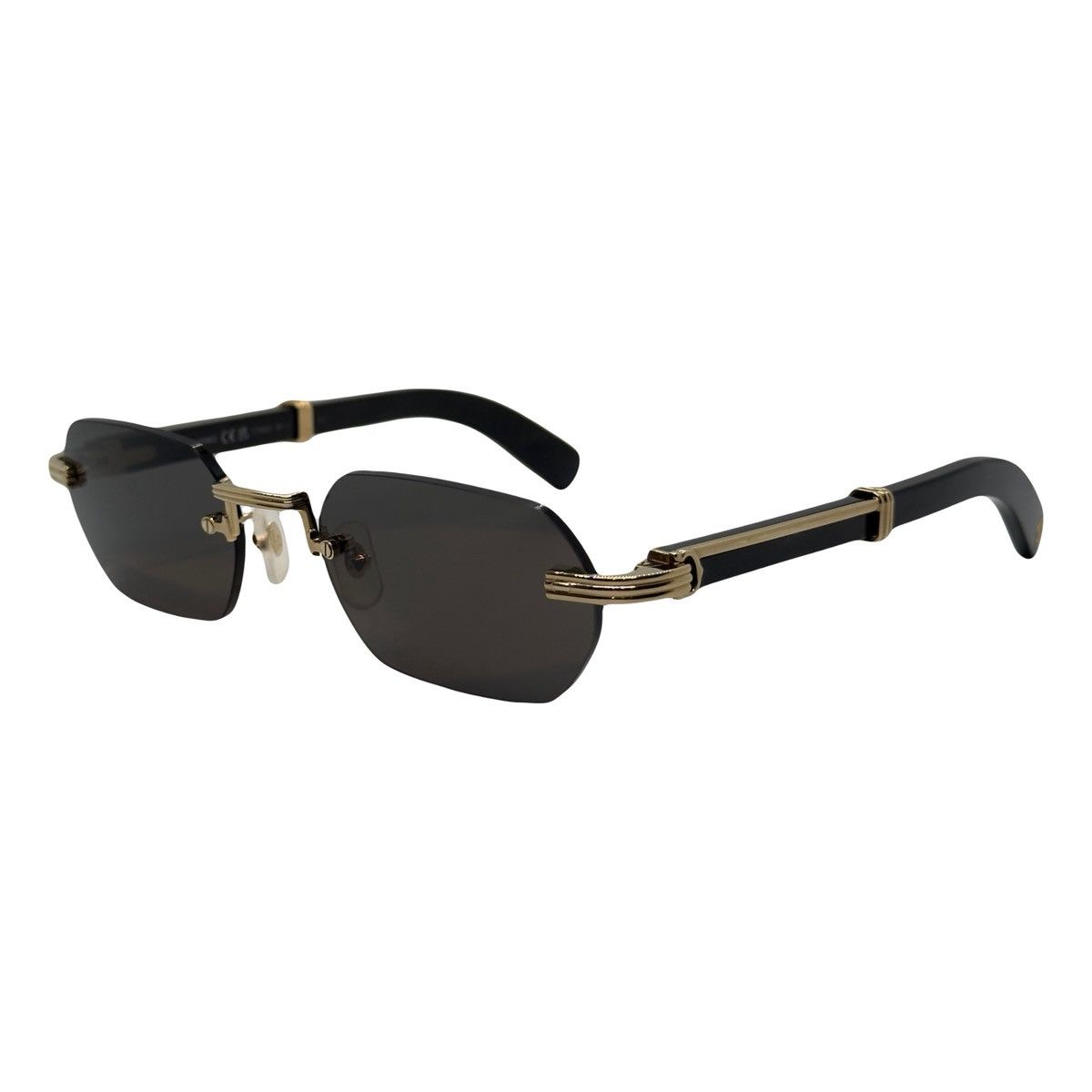 Cartier Gold Buffalo Horn Sunglasses