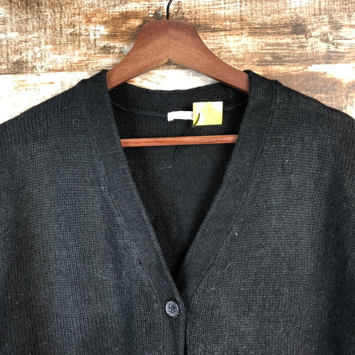 Homespun Knitwear DL Cinema Club Black Cardigan Knitwear #C573 Size US M / EU 48-50 / 2 - 4 Thumbnail