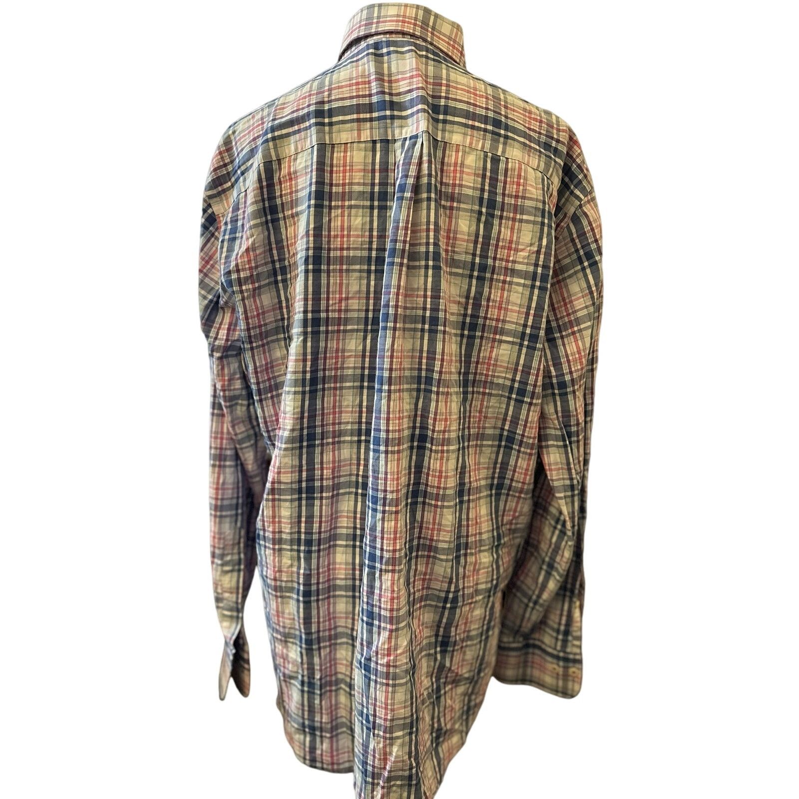 Peter Millar Peter Millar Men's 100% Cotton Casual Button-Up Plaid Large Size US L / EU 52-54 / 3 - 5 Thumbnail