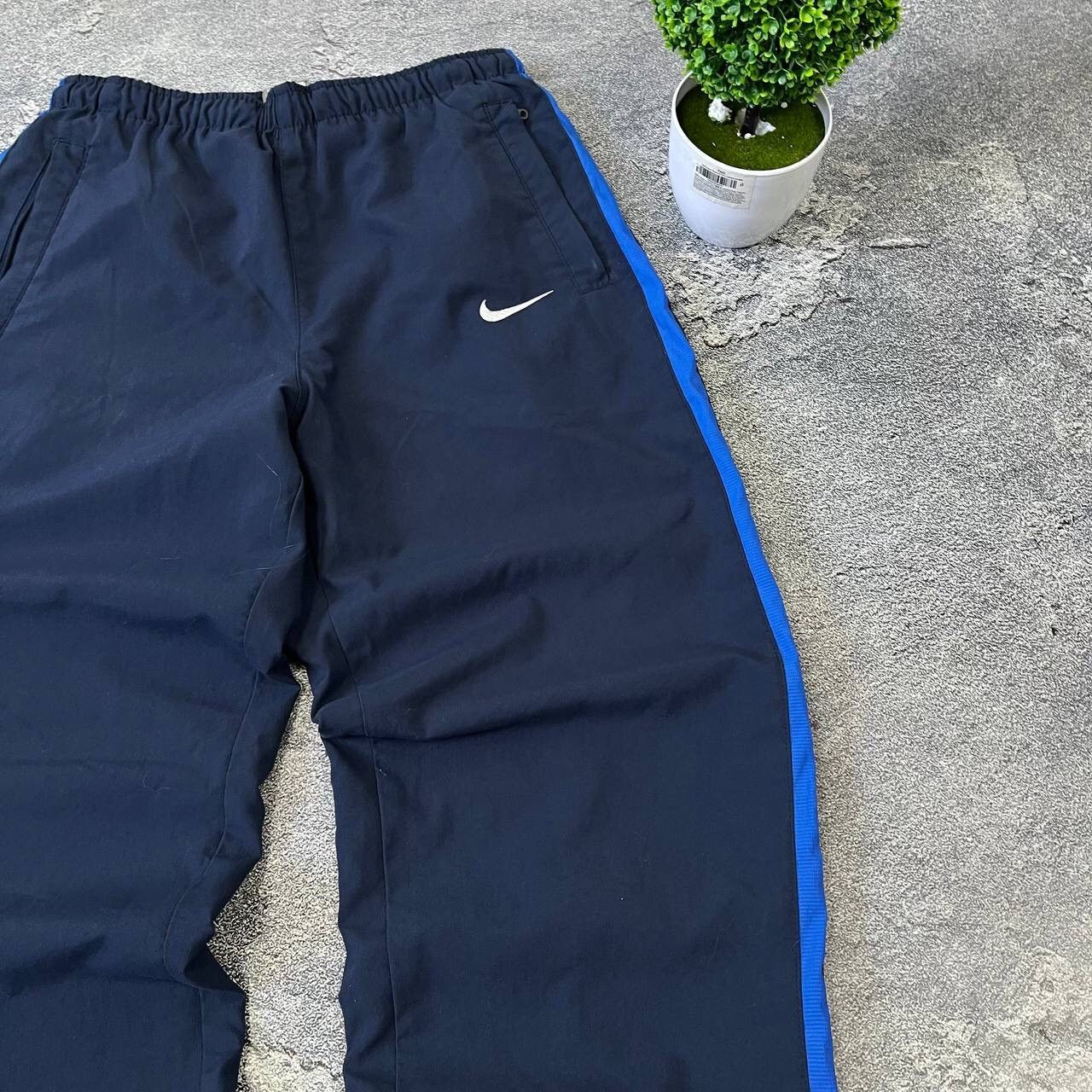 Nike Vintage 90s Nike Blue Zip Baggy Track Pants Sportwear Swoosh Size US 30 / EU 46 - 10 Thumbnail