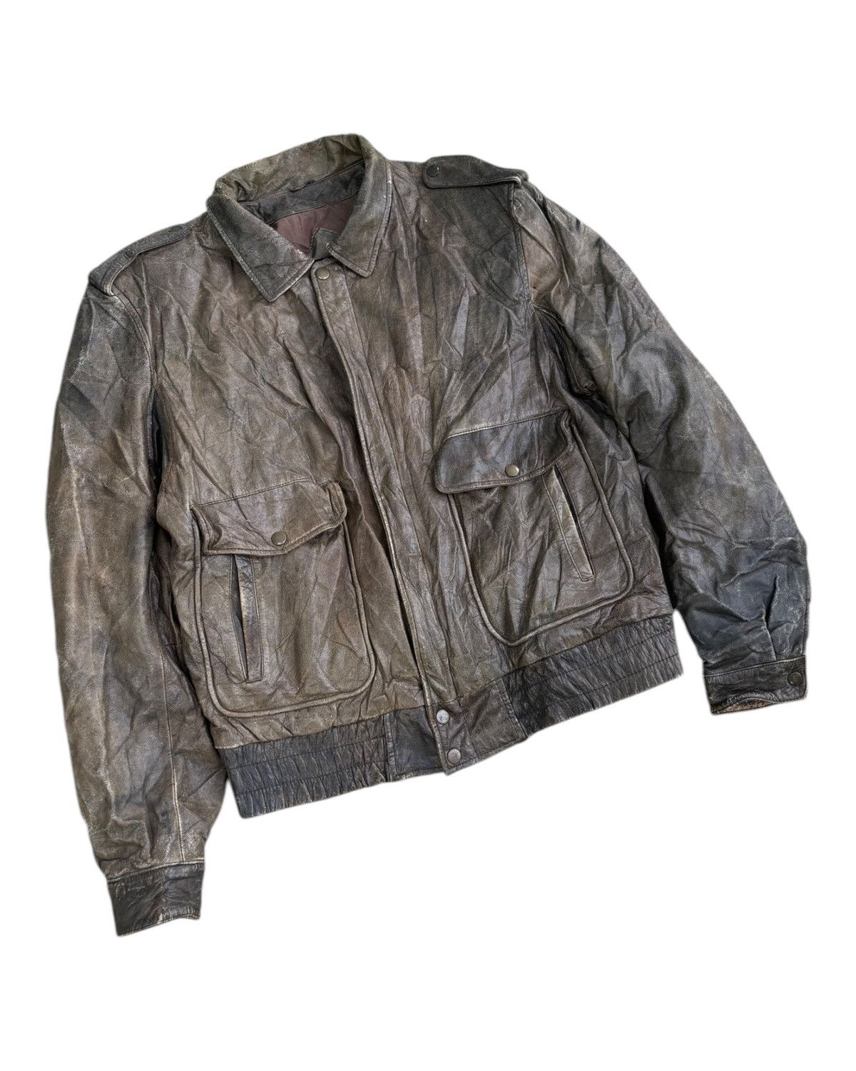 Issey Miyake 🔥VINTAGE BROWN LEATHER JACKET ISSEY MIYAKE INSPIRED DESIGN Size US L / EU 52-54 / 3 - 10 Thumbnail