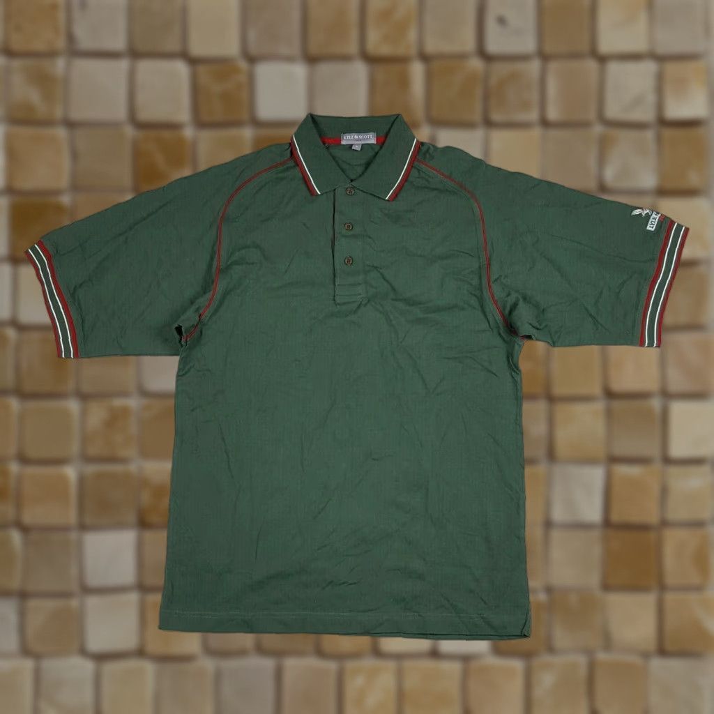 Lyle & Scott Vintage Lyle & Scott Men's Green Polo Shirt Short Sleeve Casual Golf Tennis Retro All Seasons Small Size US S / EU 44-46 / 1 - 1 Thumbnail