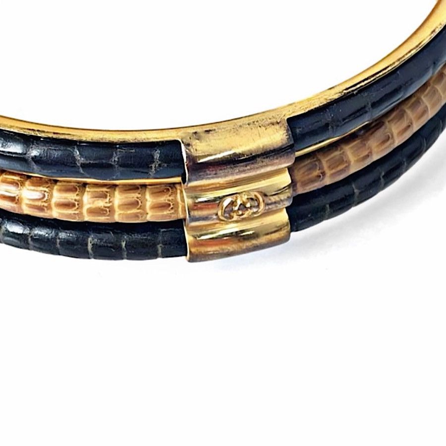 Gucci Authentic Vintage Gucci Early 1960’s Gold Plated Bangle Size ONE SIZE - 4 Thumbnail