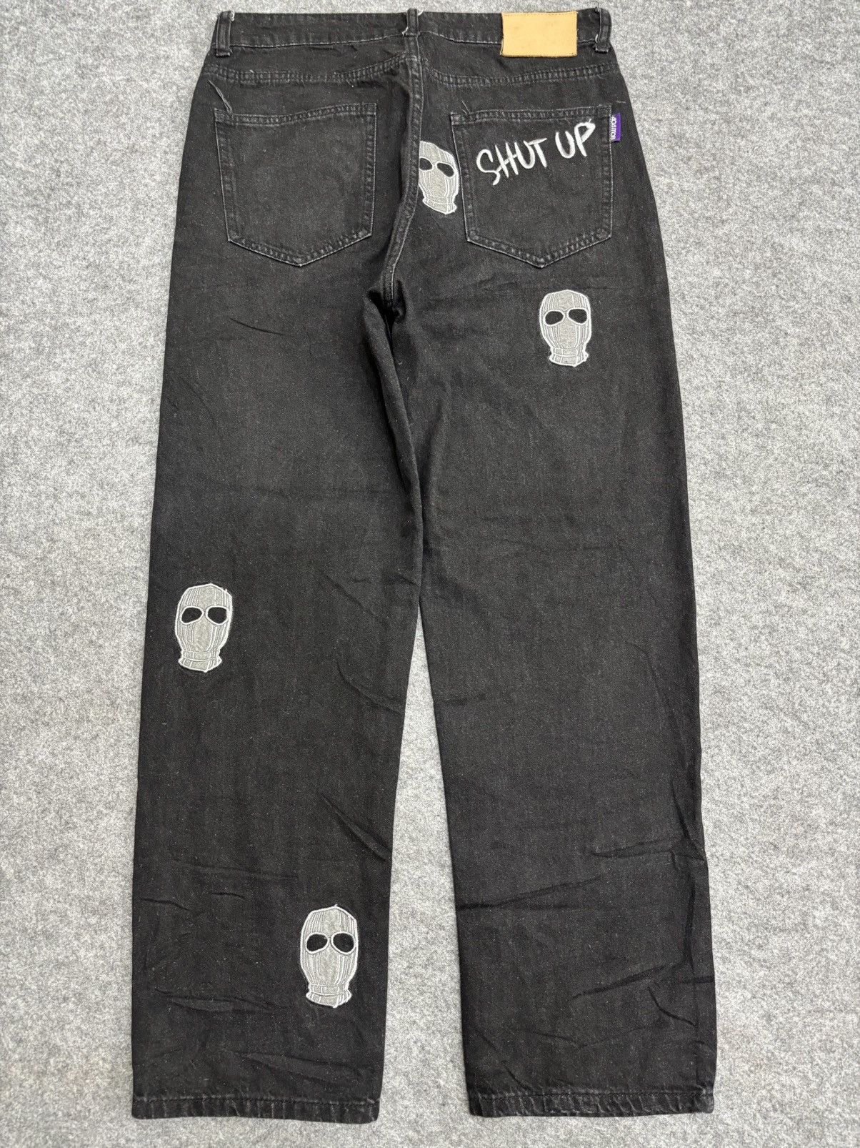 Japanese Brand 💥90s Style💥404MOB Baggy Embroidery Tapered Light Denim F602 Size US 30 / EU 46 - 19 Thumbnail