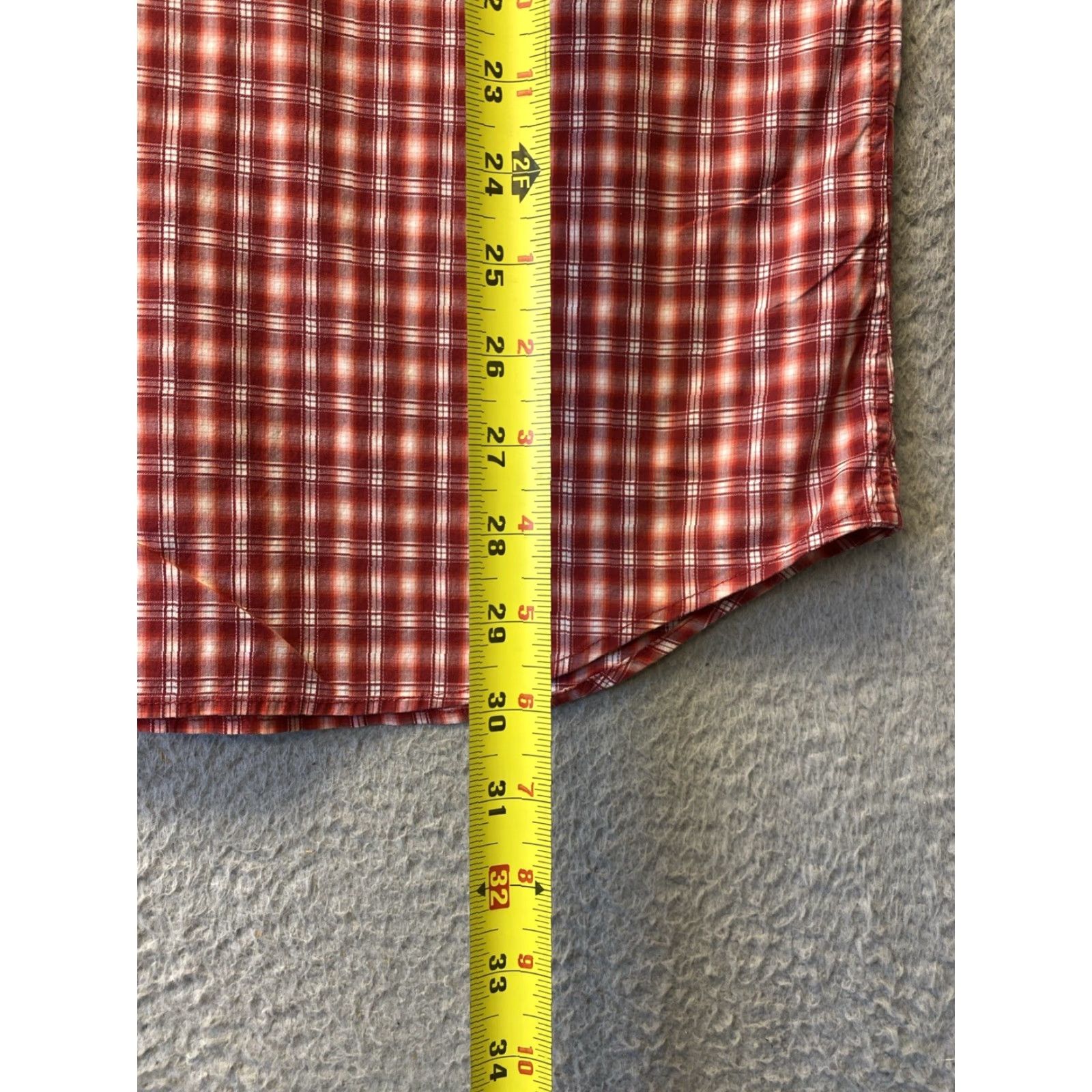 Banana Republic BANANA REPUBLIC Long Sleeve Button-Up Shirt Red Check XL Slim Fit Mens Size US XL / EU 56 / 4 - 6 Thumbnail