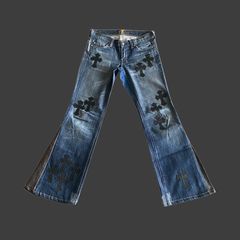 Buy Chrome Hearts Jeans With Cross 'Black' - 1383 200000201JWC