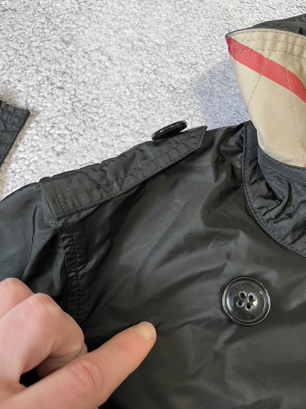 Burberry × Burberry Prorsum Burberry Brit Women Jacket Light Windbreaker Nylon Black Size S / US 4 / IT 40 - 16 Thumbnail