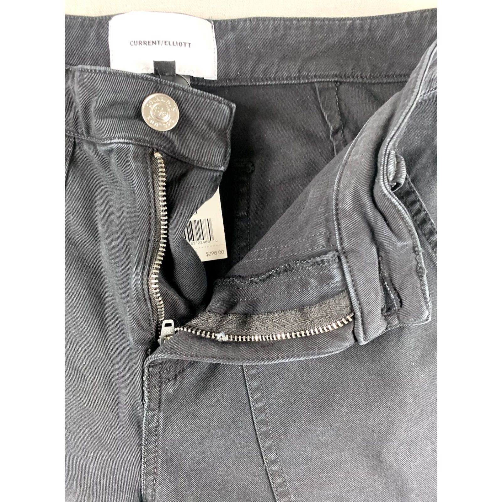 Vintage CURRENT ELLIOTT THE WESLAN PANT WOMENS 25 BLACK NWT REGULAR Capri Straight Flat Front 27x25 Boys Girls Mens Womens Size 42" / US 20 - 4 Thumbnail