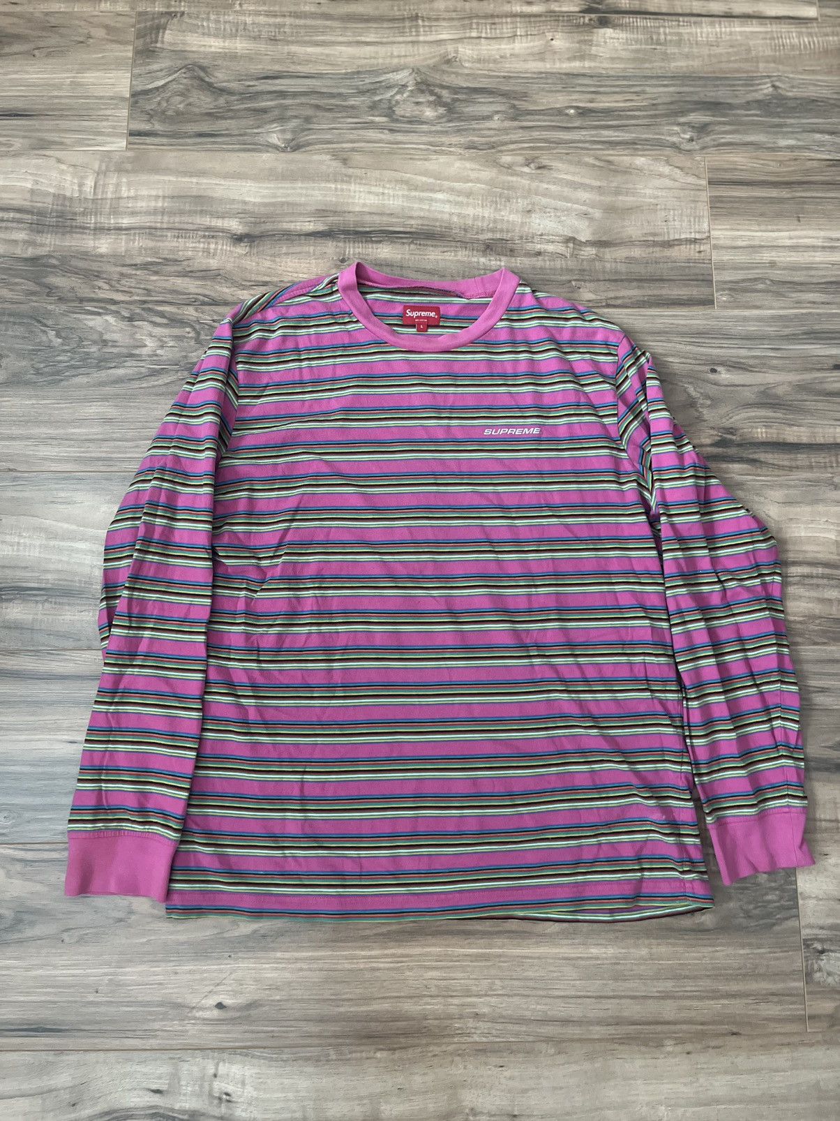 Supreme Multi Stripe L/S Top