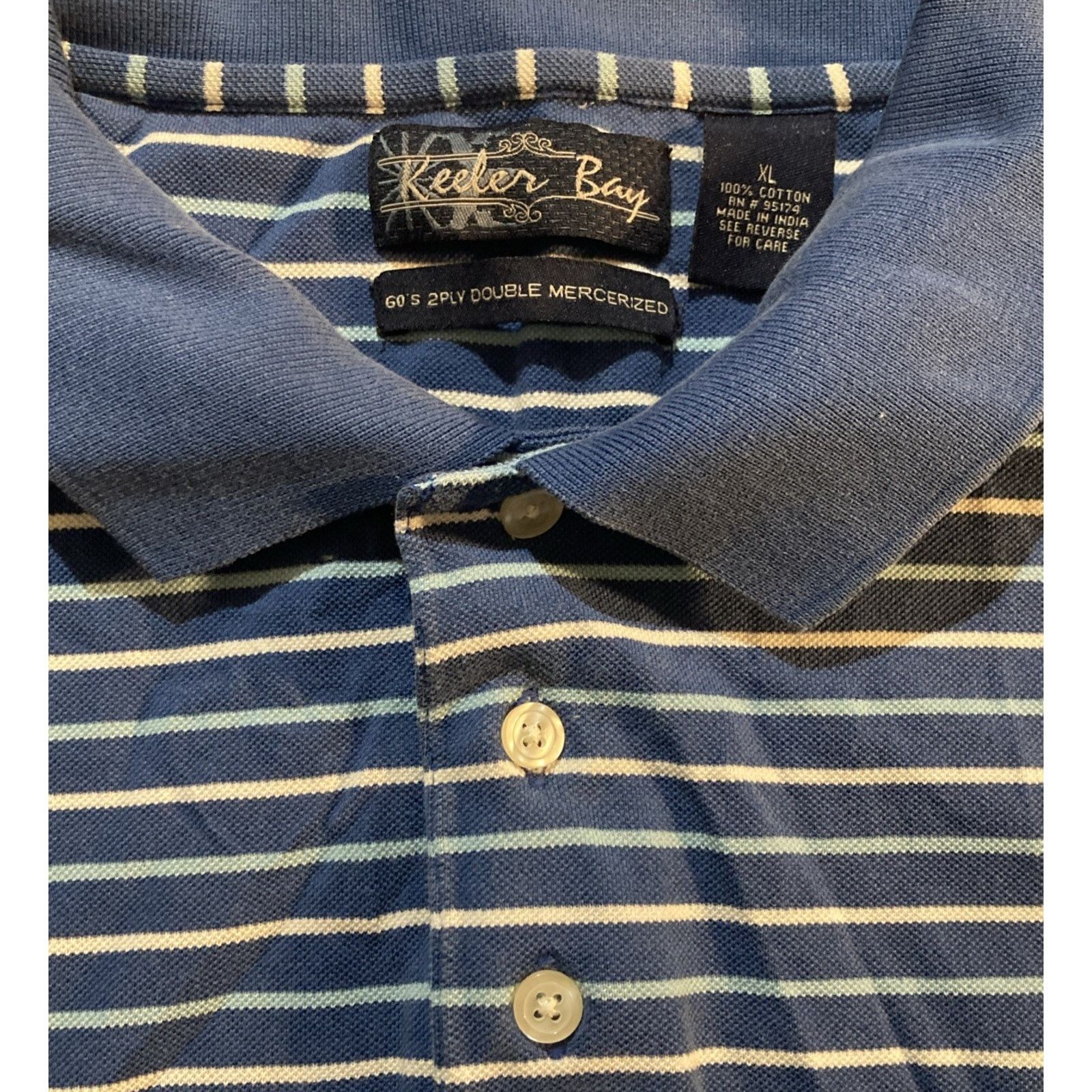 Other Academia VTG Keeler Bay Golf Polo Shirt XL 2Ply Cotton Y2K Size US XL / EU 56 / 4 - 2 Thumbnail