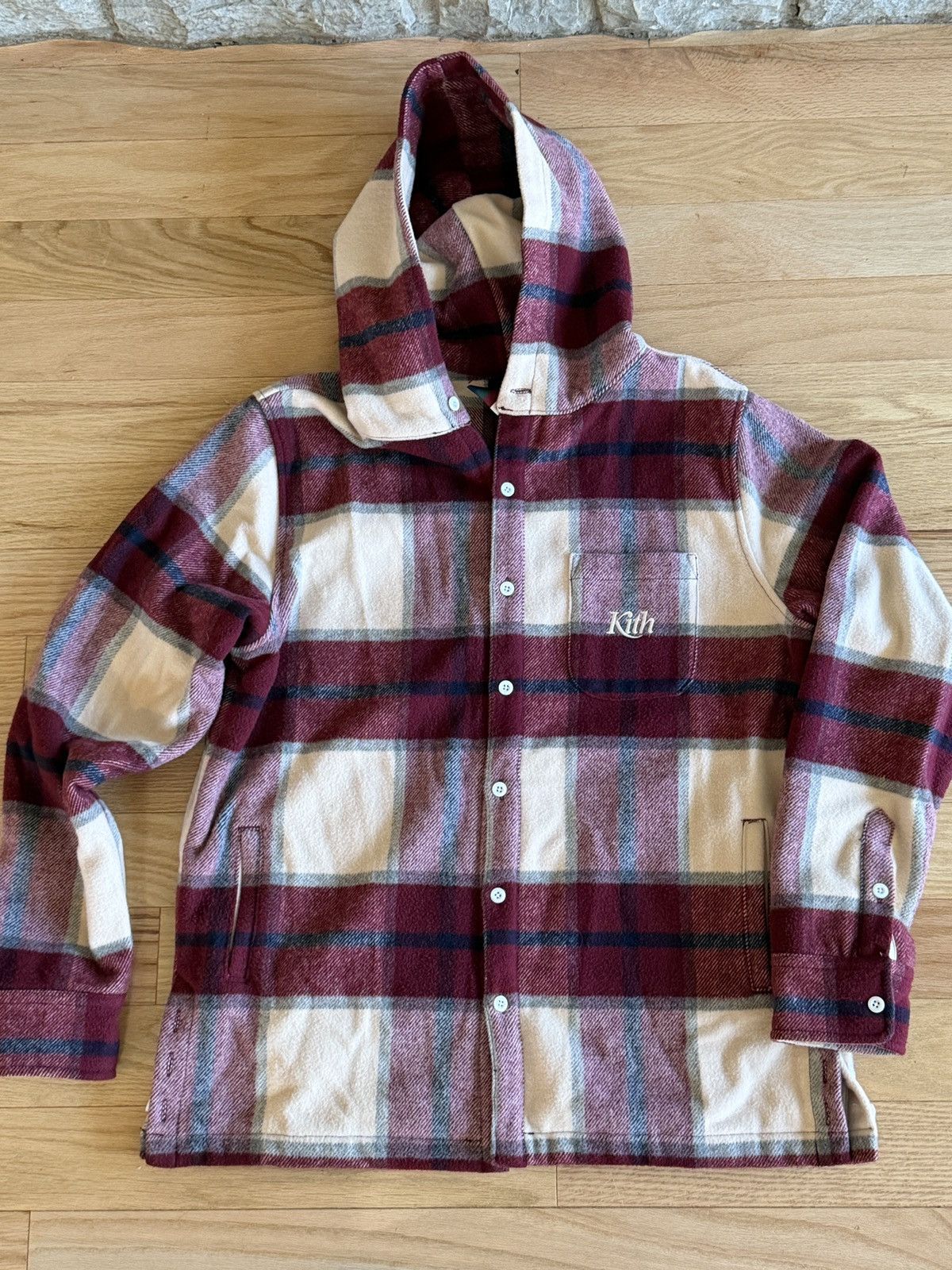 Kith Kith Plaid Hooded Ginza Shirt Sz M Size US M / EU 48-50 / 2 - 1 Thumbnail