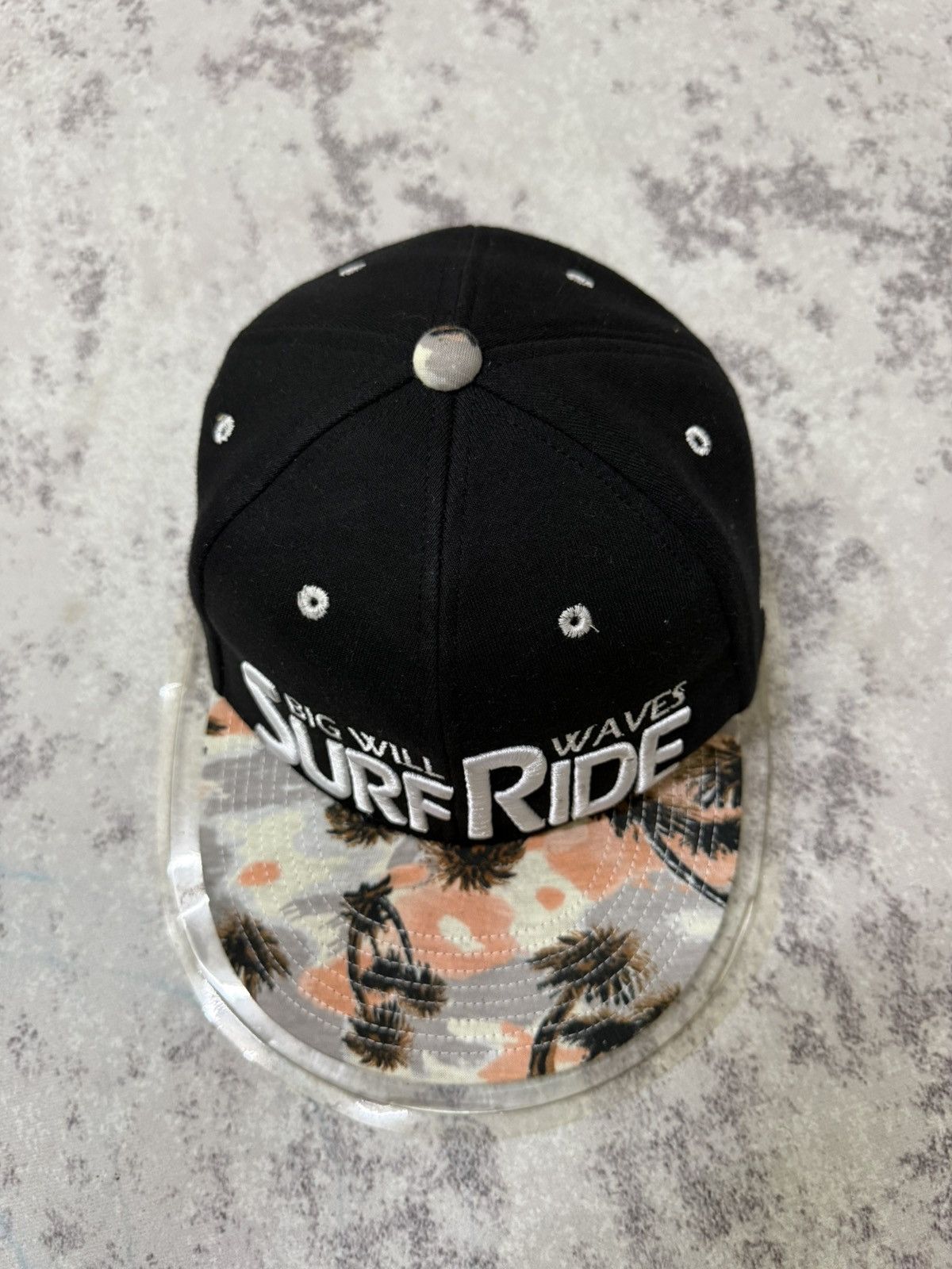 Japanese Brand BIG WILL WAVE SURF RIDE CALIFORNIA BEACH SOUND SNAPBACK CAP Size ONE SIZE - 5 Thumbnail