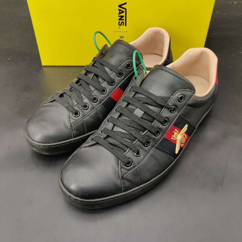 Gucci Gucci ACE Black Stylish Sneakers for Men - Size US 10.5 / EU 43-44 - 1 Thumbnail