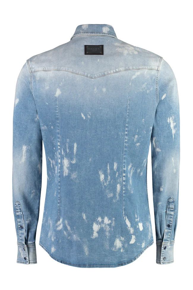 Dolce & Gabbana o1y0125 Denim Shirt in Blue Size US M / EU 48-50 / 2 - 2 Thumbnail