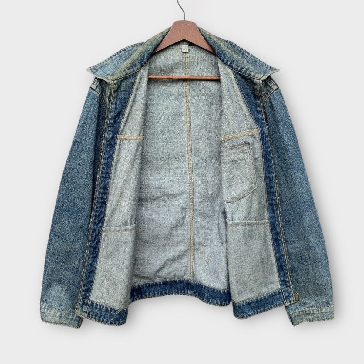 Uniqlo VINTAGE DISTRESSED UNIQLO DETROIT DENIM WORK JACKET Size US L / EU 52-54 / 3 - 4 Thumbnail