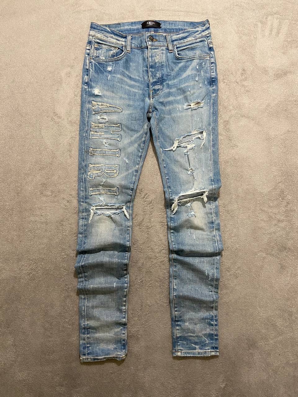 Amiri Amiri Denim Logo Applique Jeans Size US 30 / EU 46 - 2 Thumbnail
