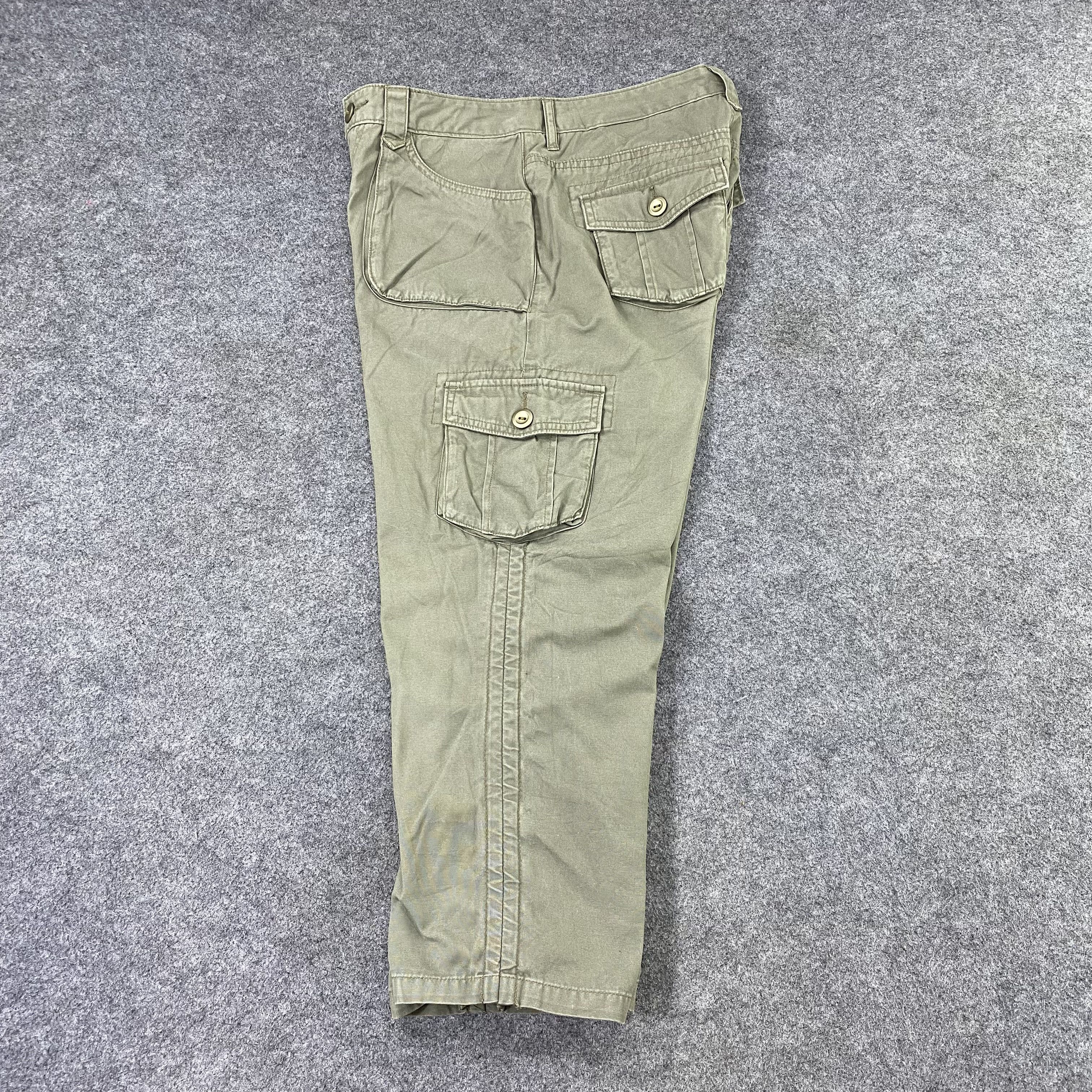 Japanese Brand Japanese Brand Faded Green Cargo Short Pants -C050 Size US 28 / EU 44 - 3 Thumbnail