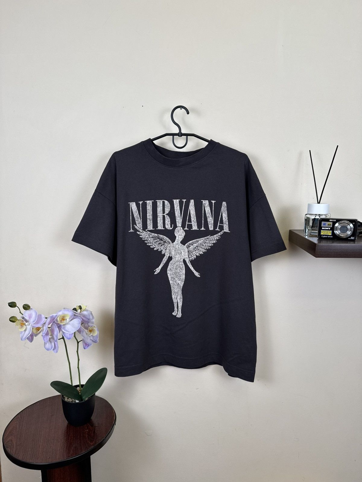 Other Nirvana T shirt In Utero Black Grey Rock Band Kurt Cobain L Size US L / EU 52-54 / 3 - 3 Thumbnail