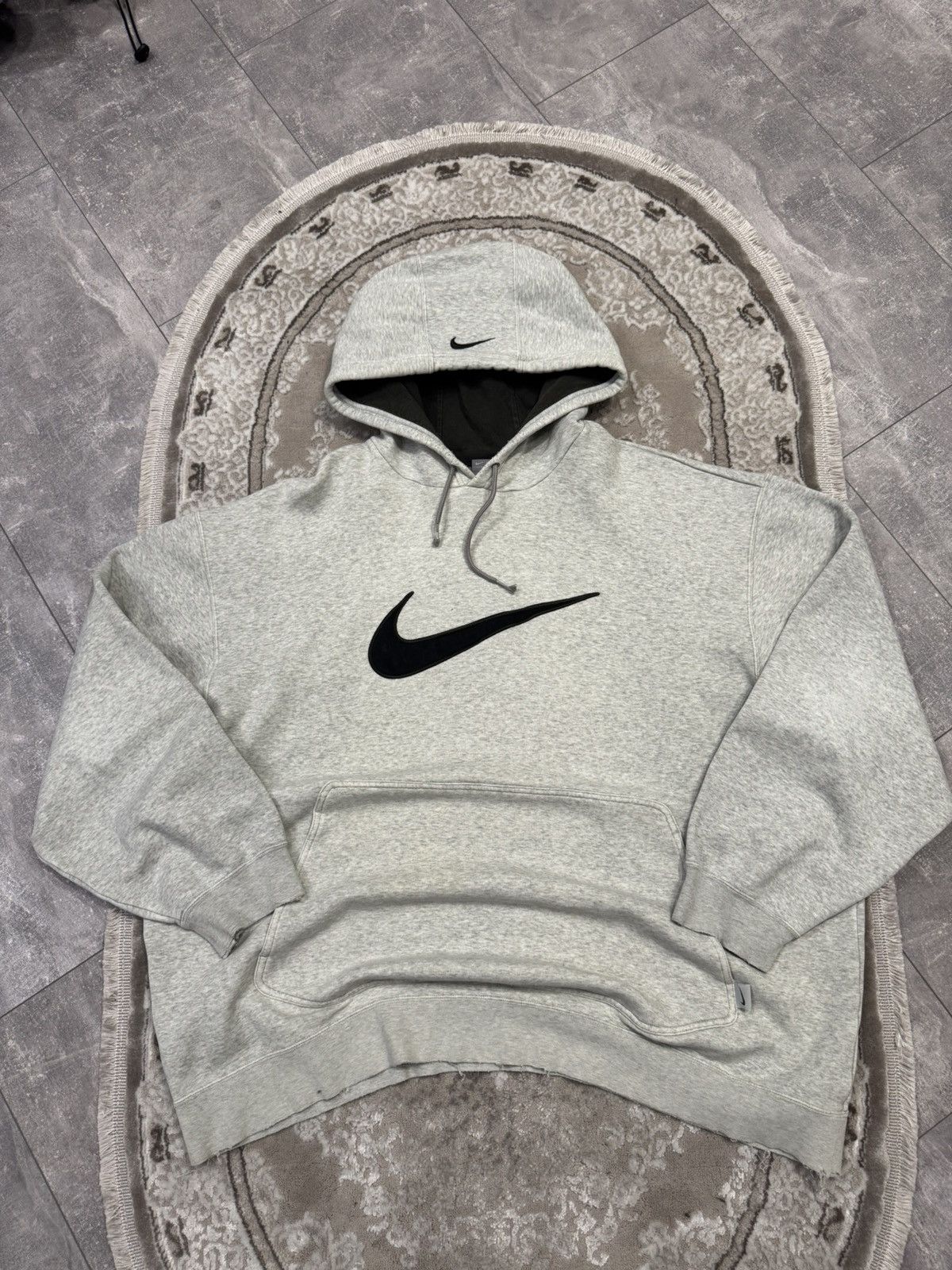 Nike Vintage 90s Nike Hoodie Big Logo Baggy Brill Faded Size US XXL / EU 58 / 5 - 1 Thumbnail