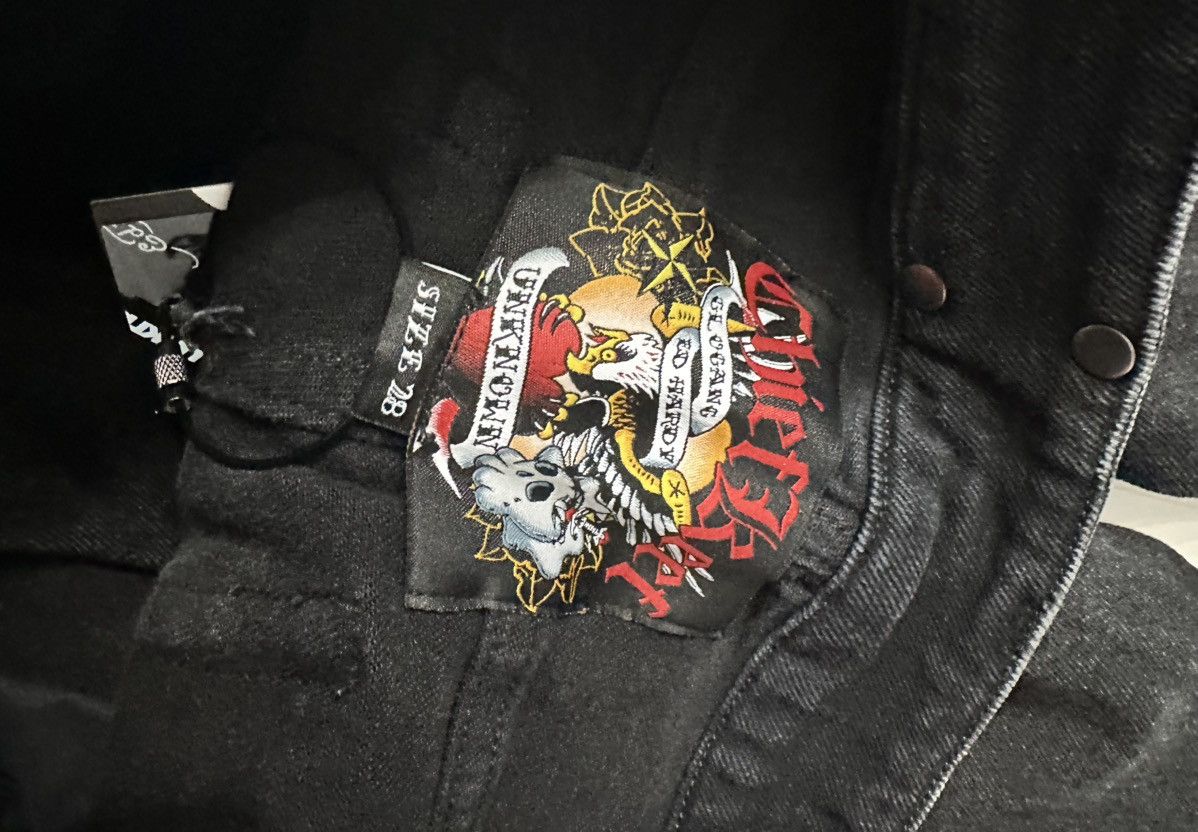 Ed Hardy × Glo Gang × Unknown London Chief Keef Ed hardy Jeans 28x28 Size US 28 / EU 44 - 4 Thumbnail