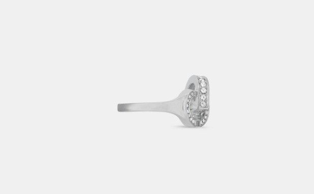 Dior o1w1db11224 Size: OS / CD Lock Ring in Silver Size ONE SIZE - 2 Thumbnail