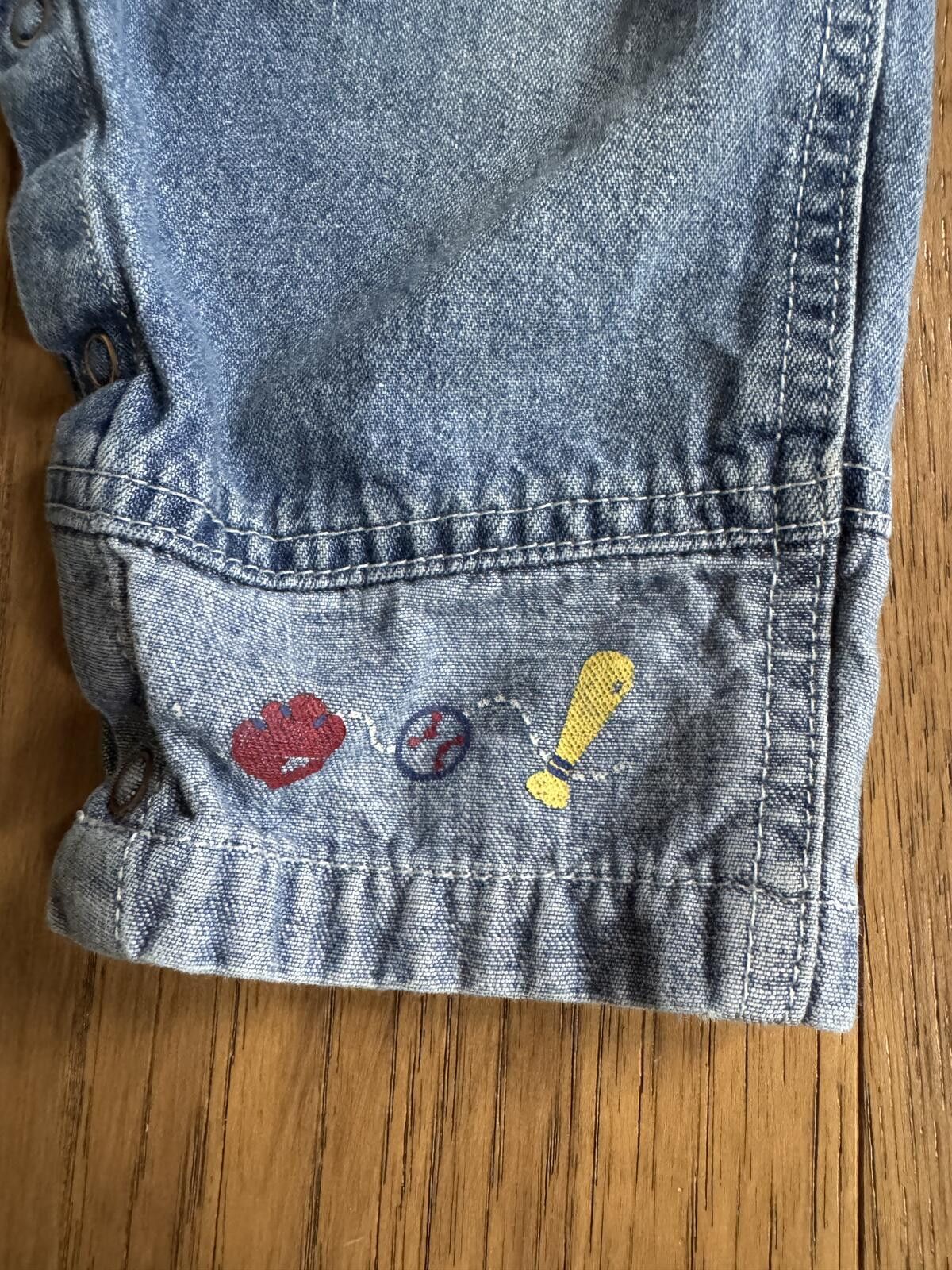 Other VTG Lil' Jellybean 12mo Overalls with Baseball Print Size US 26 / EU 42 - 2 Thumbnail